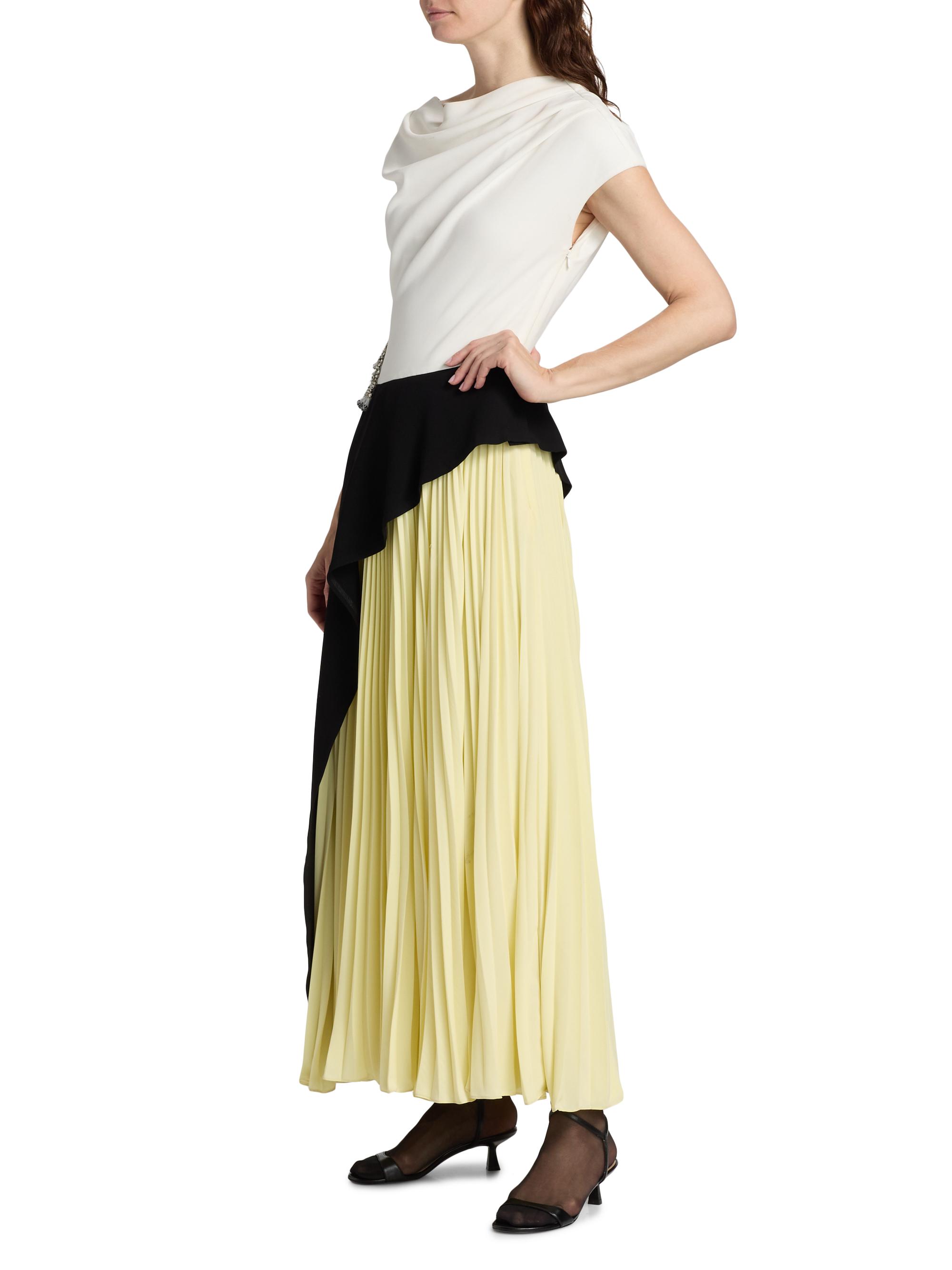 SIMKHAI Andromeda Colorblocked Cut-Out Midi Dress | Saks Fifth Avenue