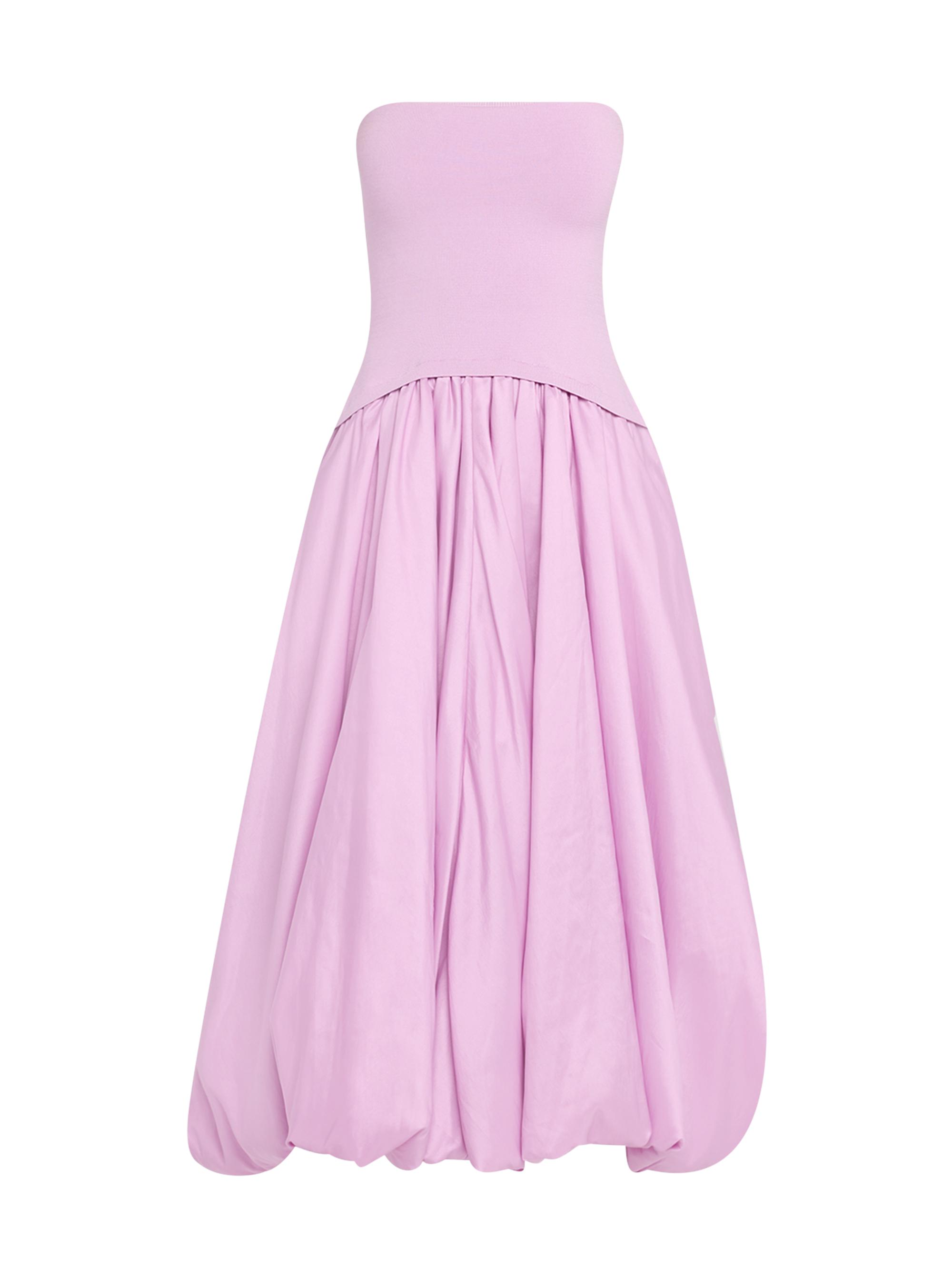 SIMKHAI Women's Izzy Strapless Pickup Midi-Dress - Light Purple