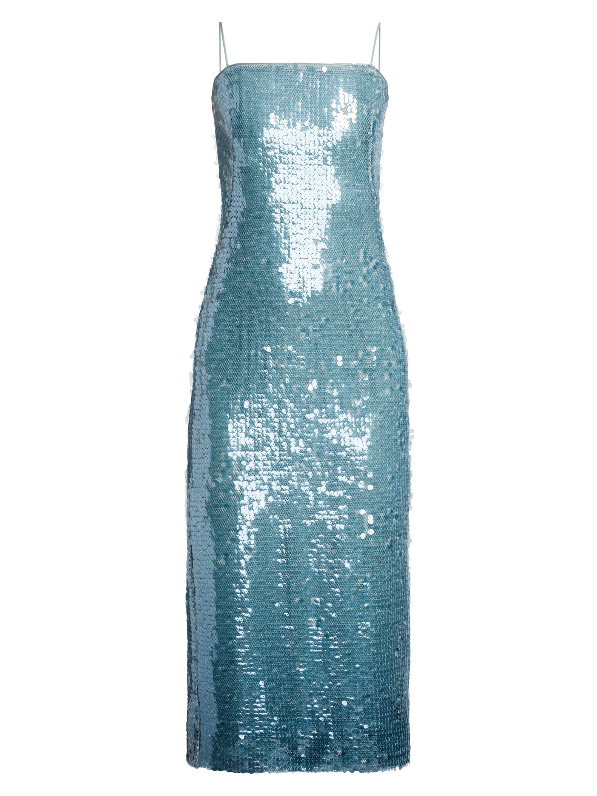 SIMKHAI Women's Leilani Sequined Midi-Dress - Azure Sky