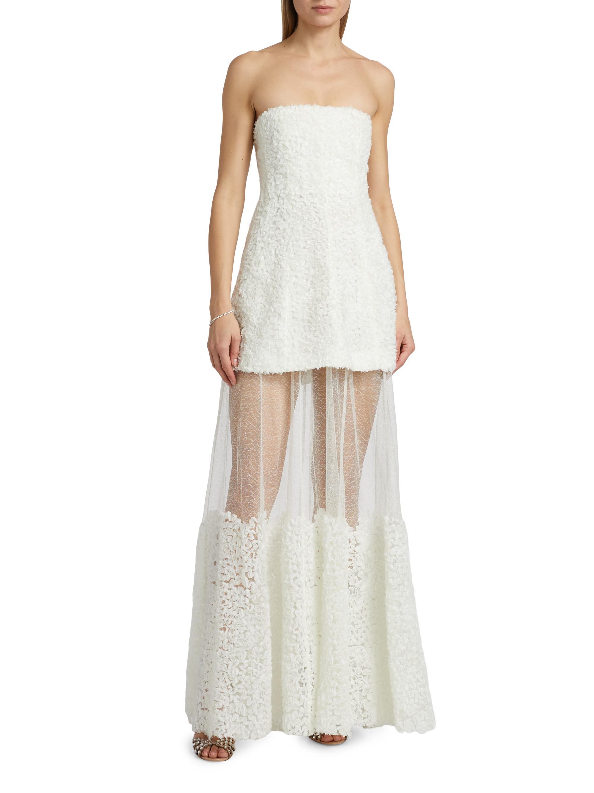 simkhai valletta strapless floral lace maxi dress Petal and Pup Women's Trilby Maxi Dress - Floral Lace main image 1