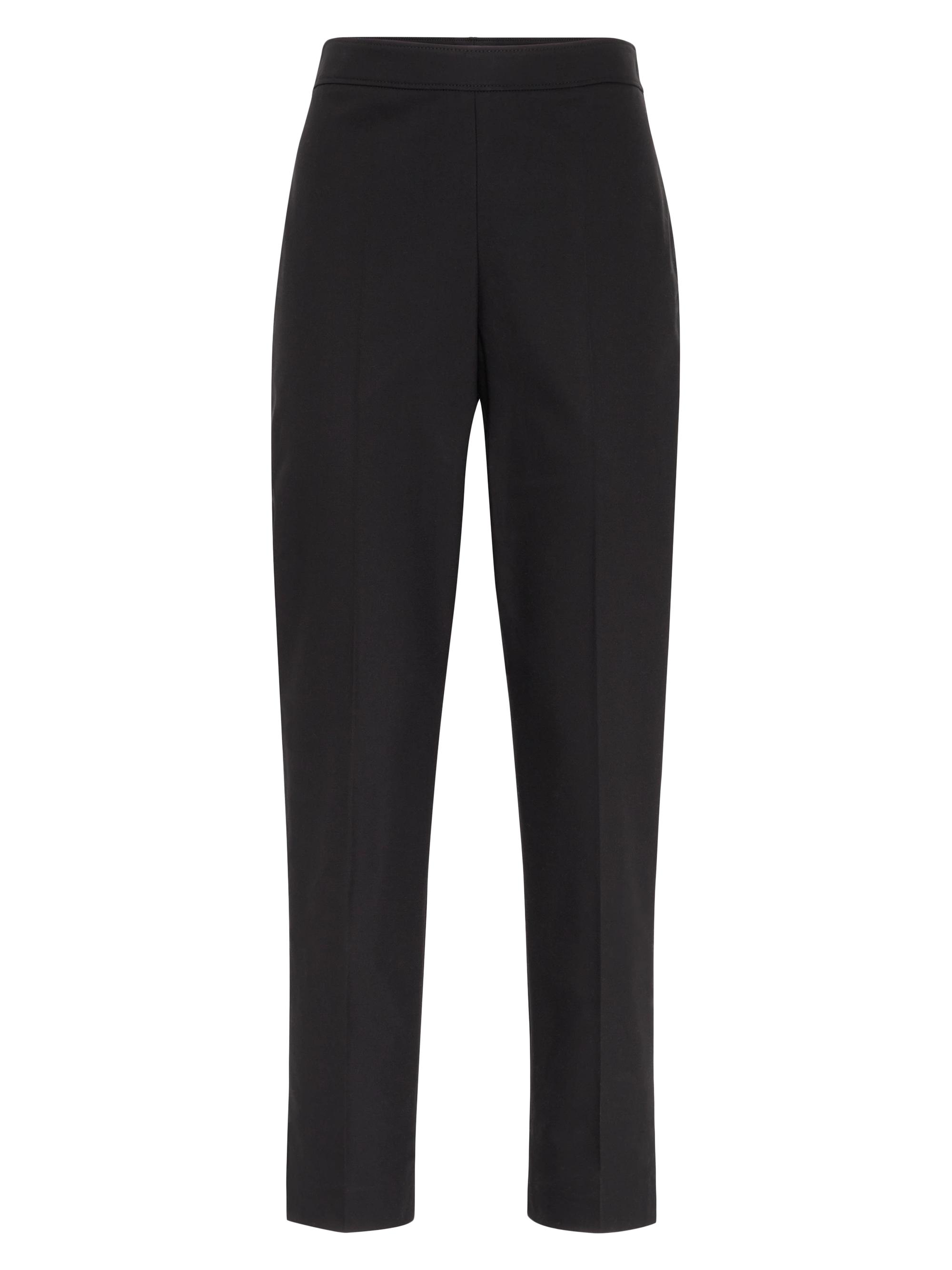 Brunello Cucinelli Women's Stretch Twisted Cotton Twill Capri Pants with Monili - Black