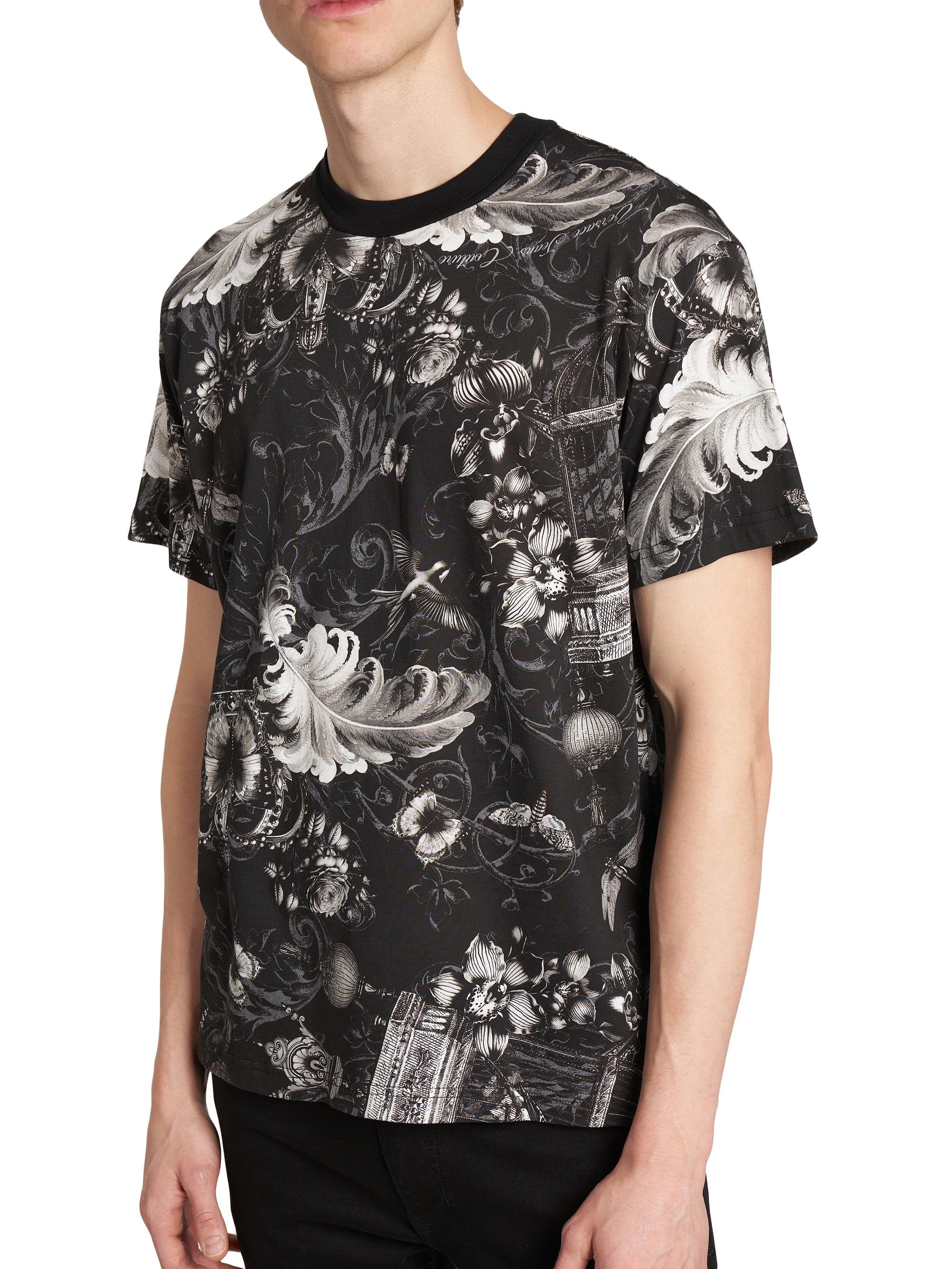 Versace Jeans Couture Monochromatic Barocco Crewneck T-Shirt