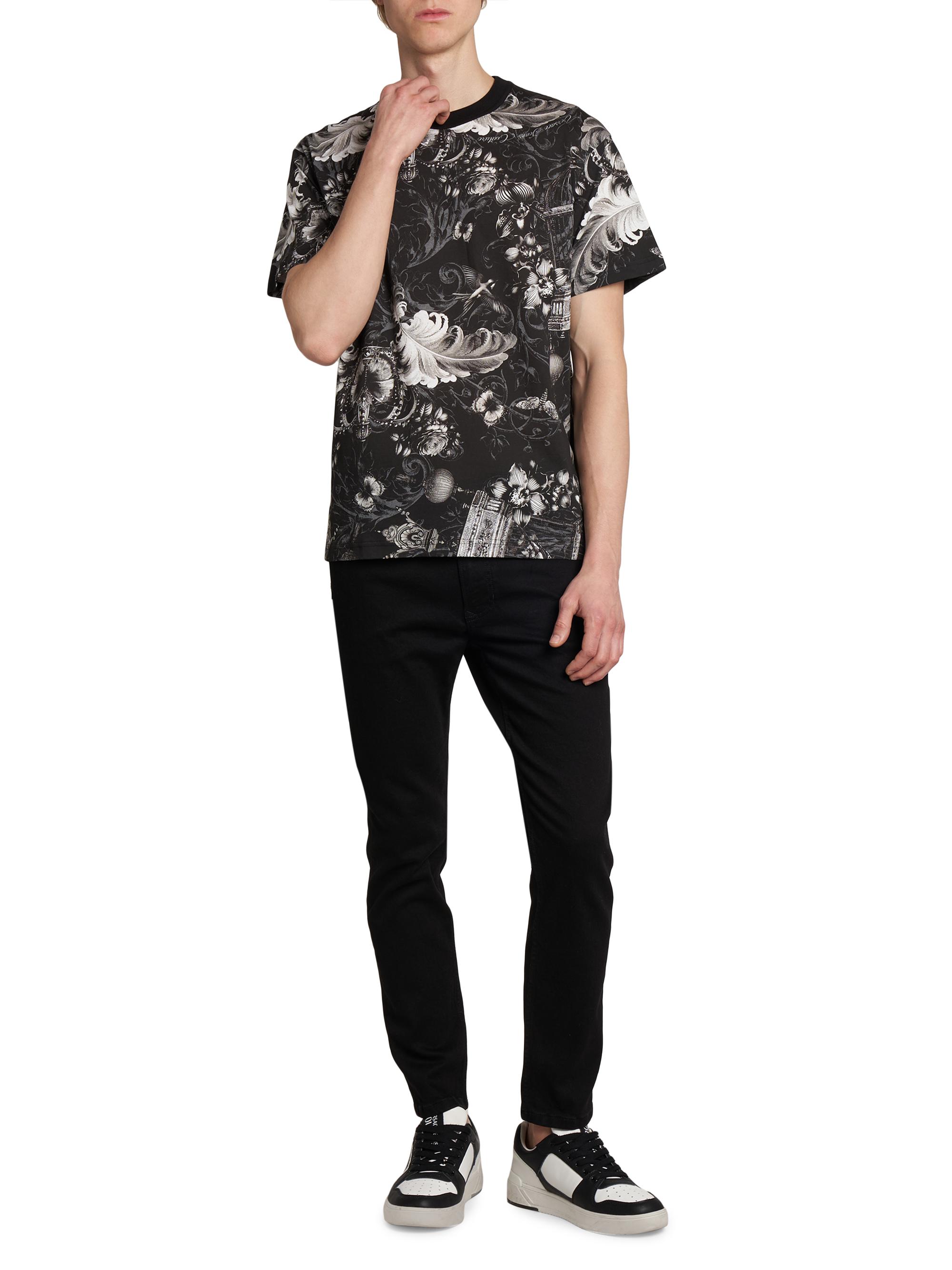 Versace Jeans Couture Monochromatic Barocco Crewneck T-Shirt