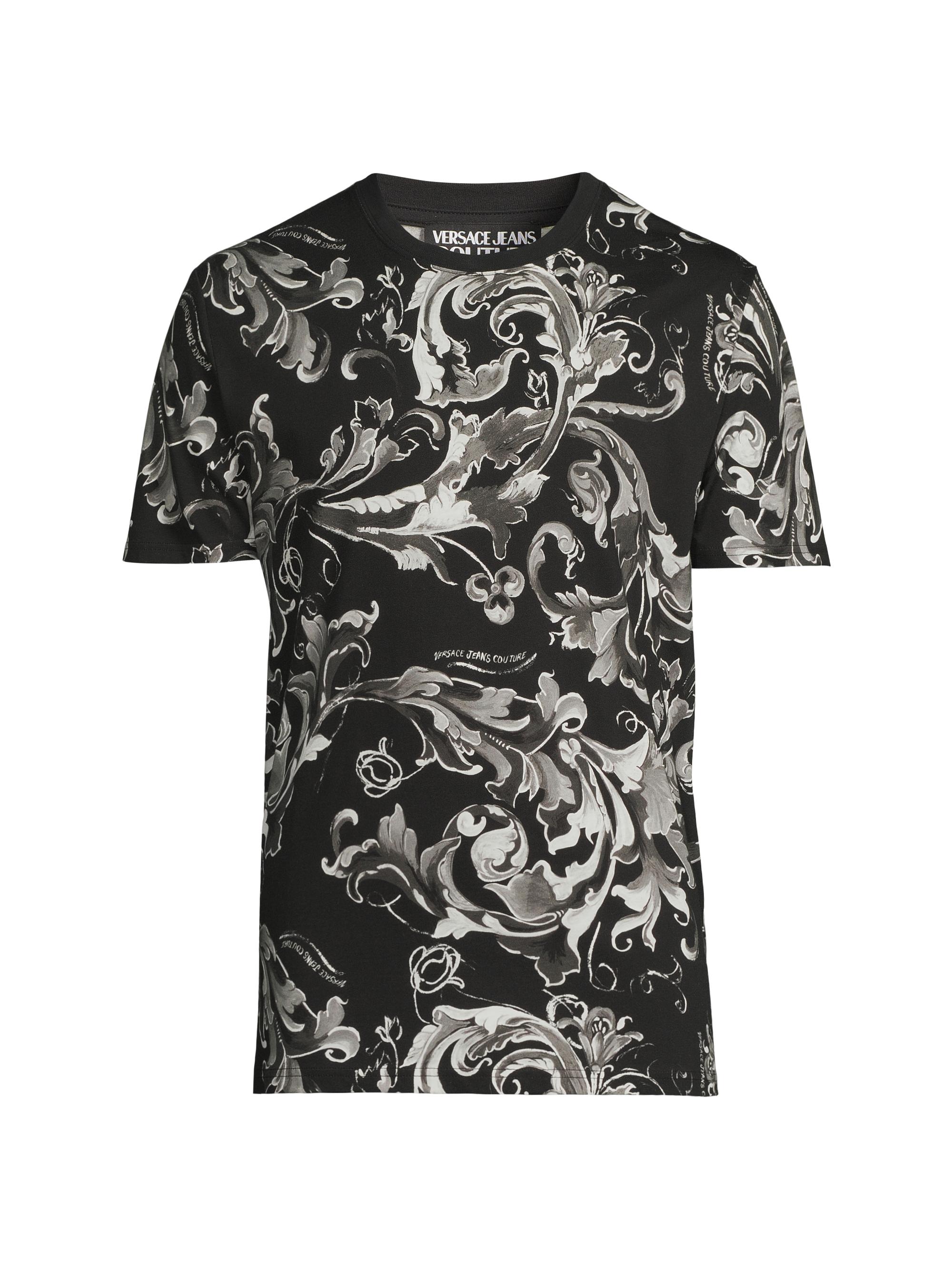 Versace Jeans Couture Men's Barocco Cotton T-Shirt - Black