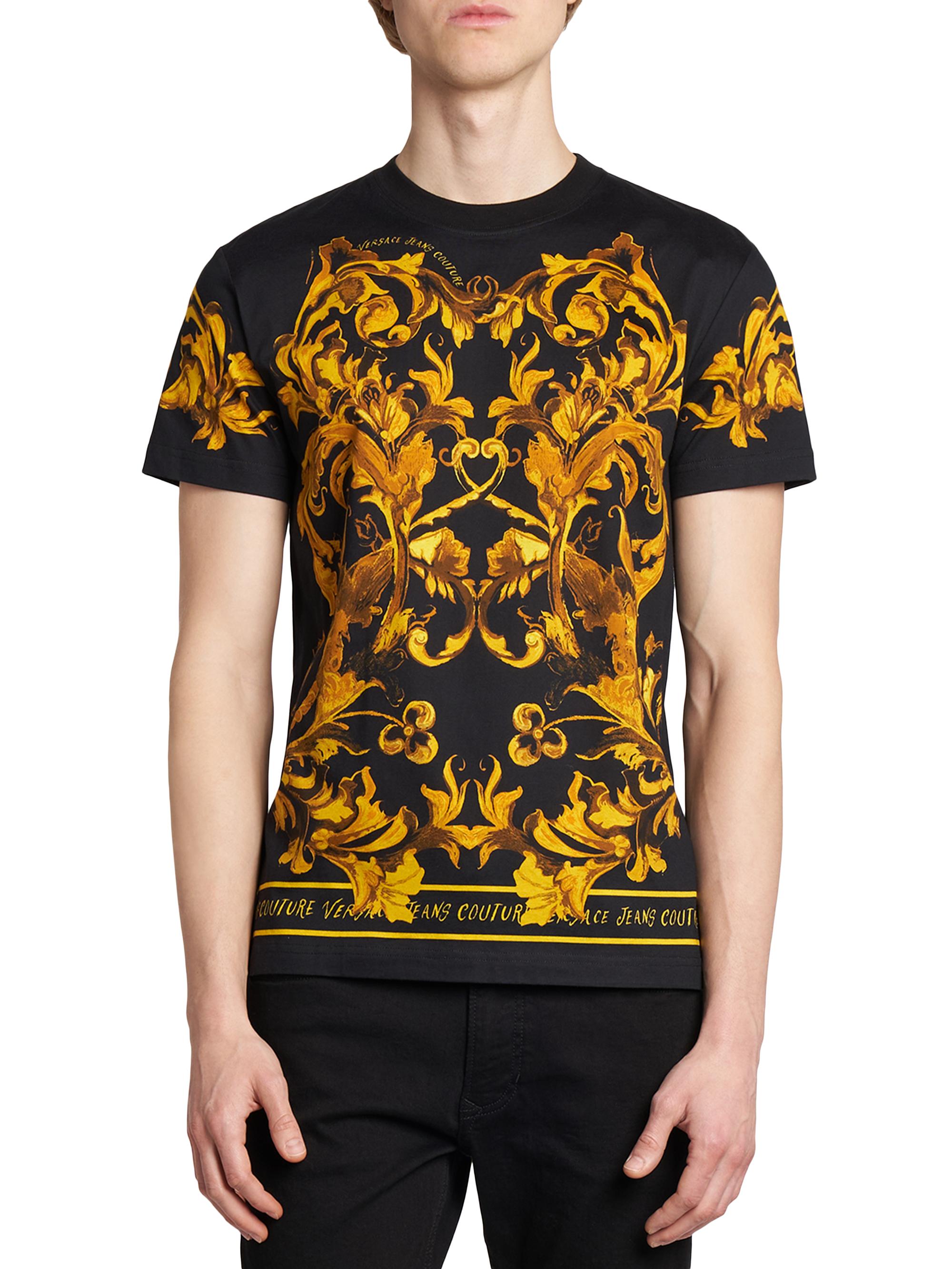 Versace Jeans Couture Barocco Crewneck T-Shirt | Saks Fifth Avenue