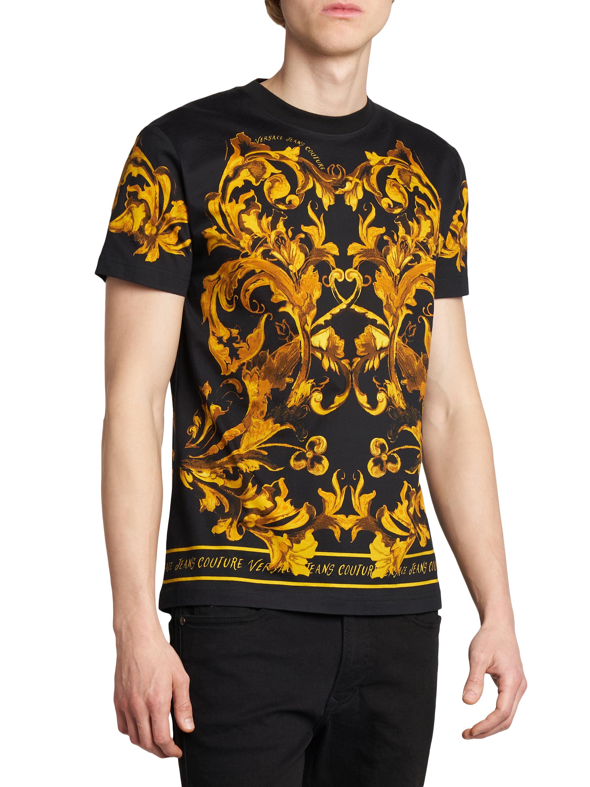 Versace Jeans Couture Barocco Crewneck T-Shirt | Saks Fifth Avenue