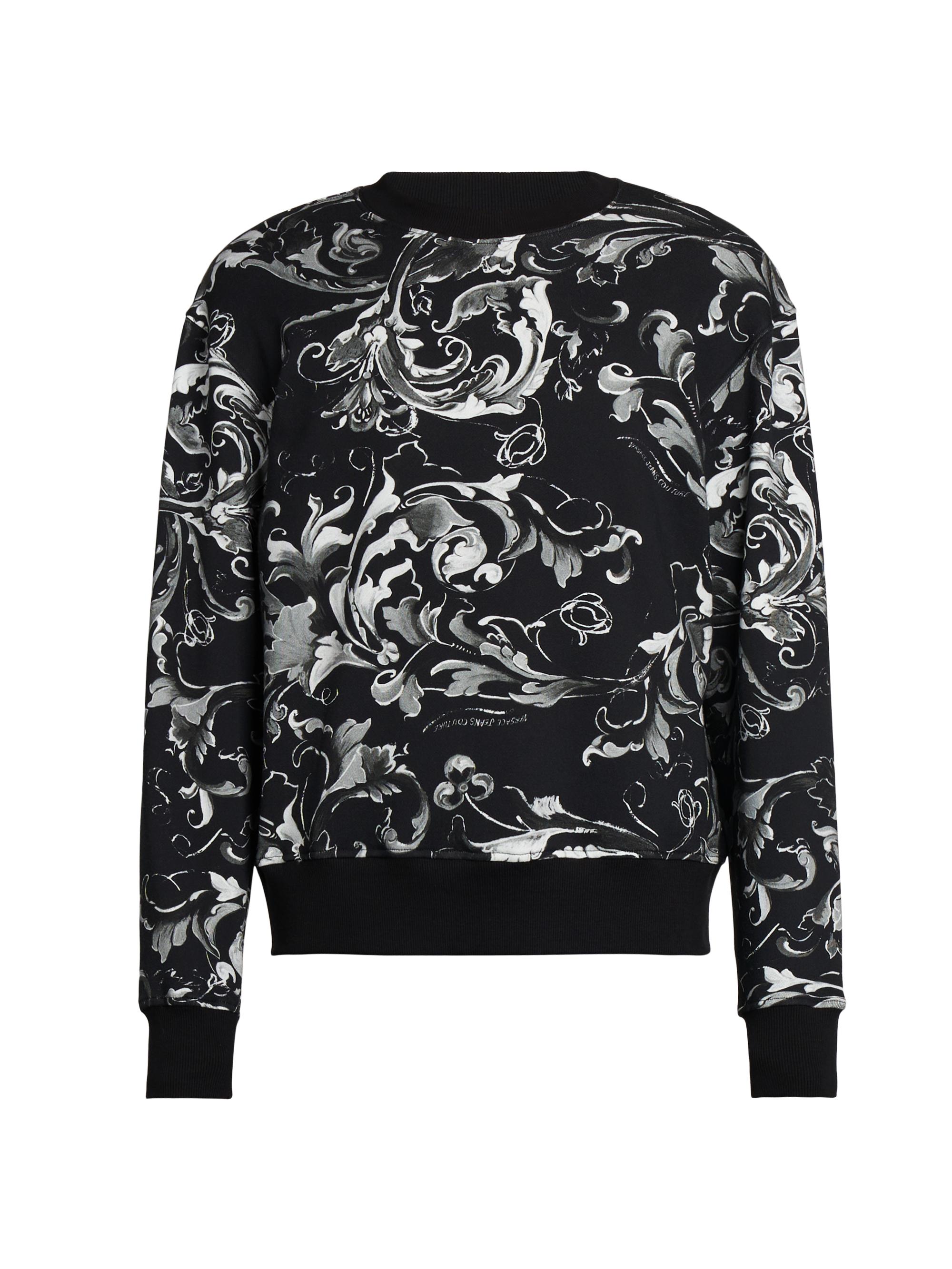 Versace Jeans Couture Men's Barocco Print Sweatshirt - Black