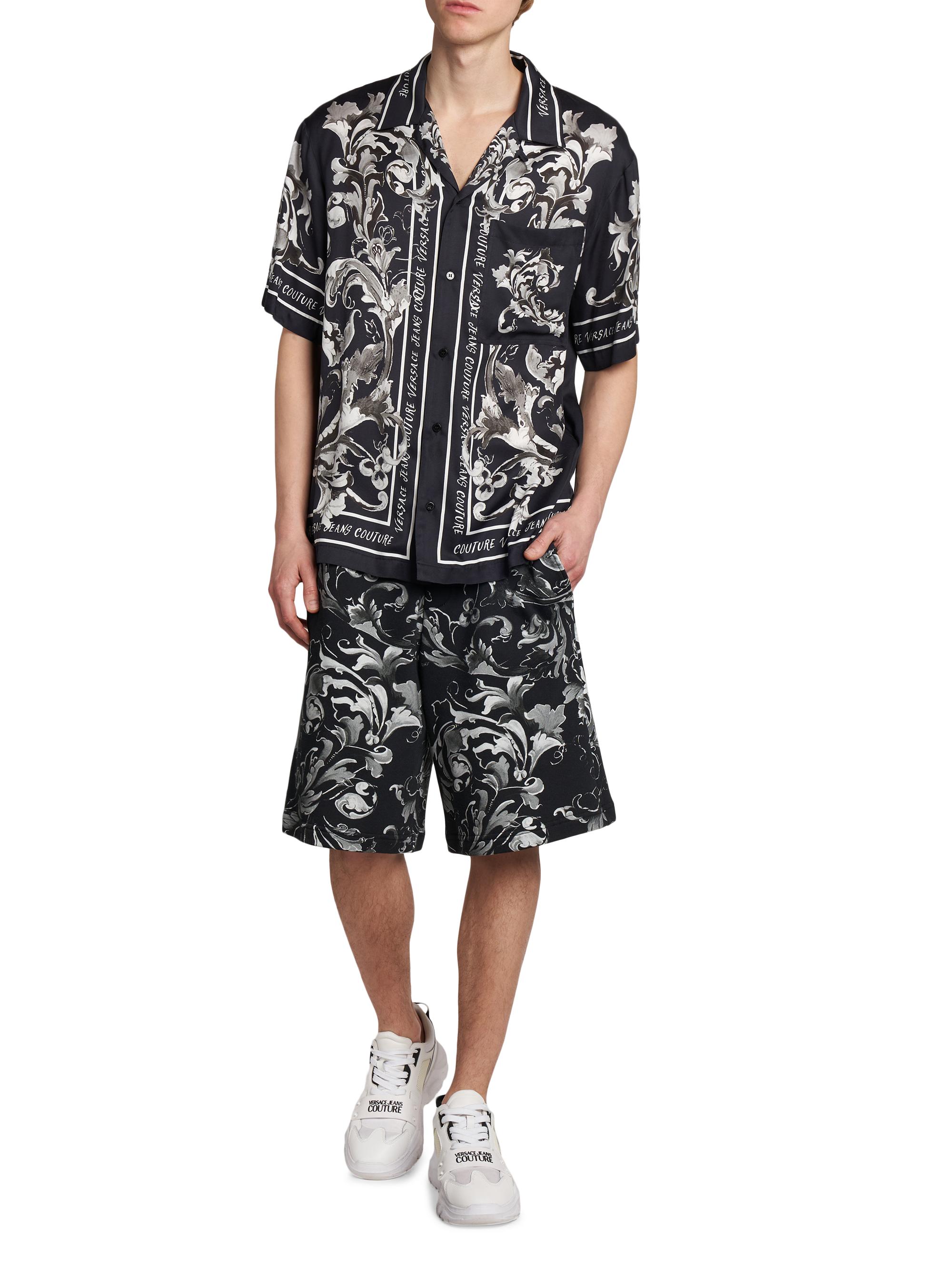 Versace Jeans Couture Monochromatic Barocco Logo Short