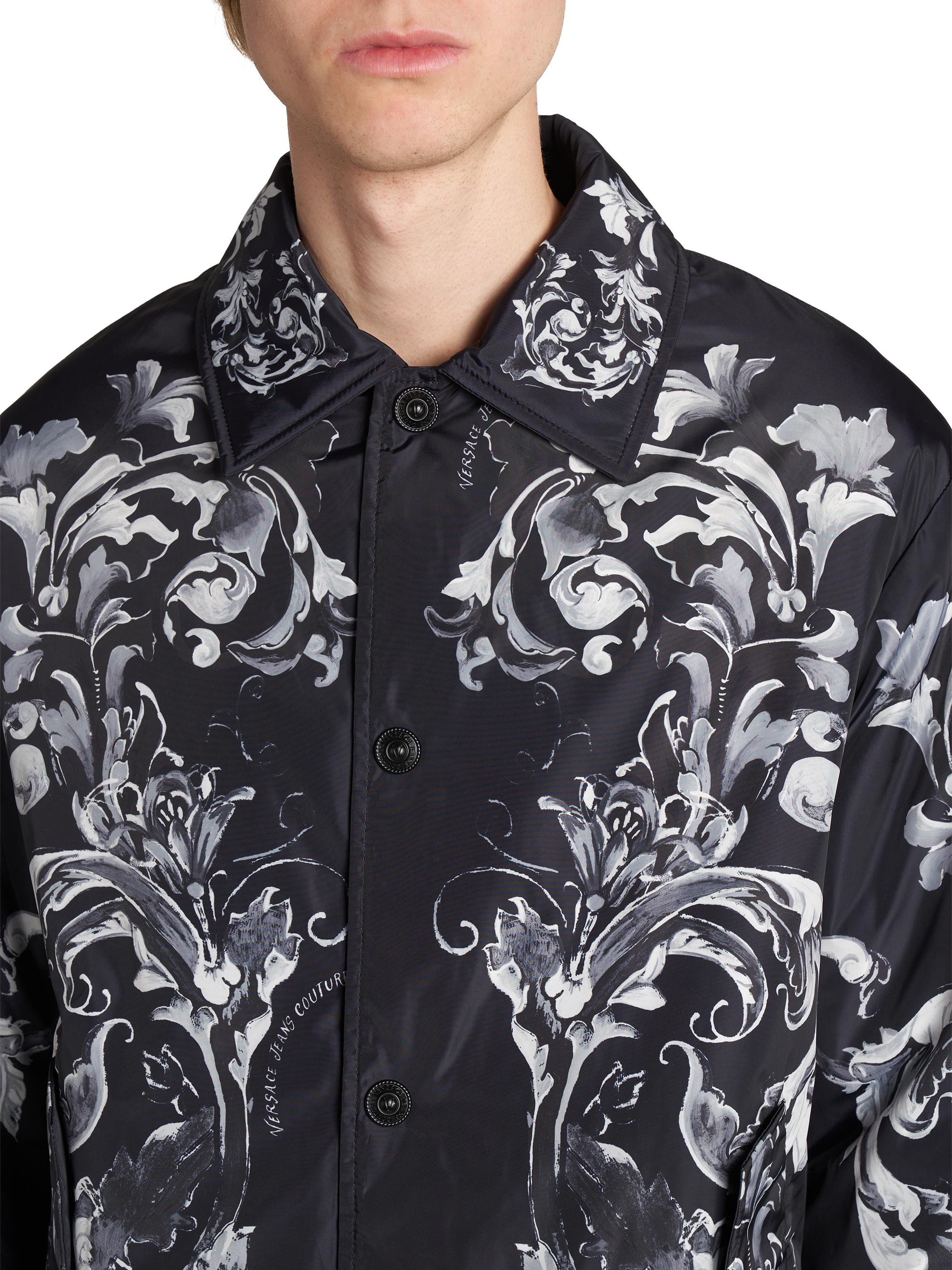Versace Jeans Couture Monochromatic Barocco Jacket | Saks Fifth Avenue