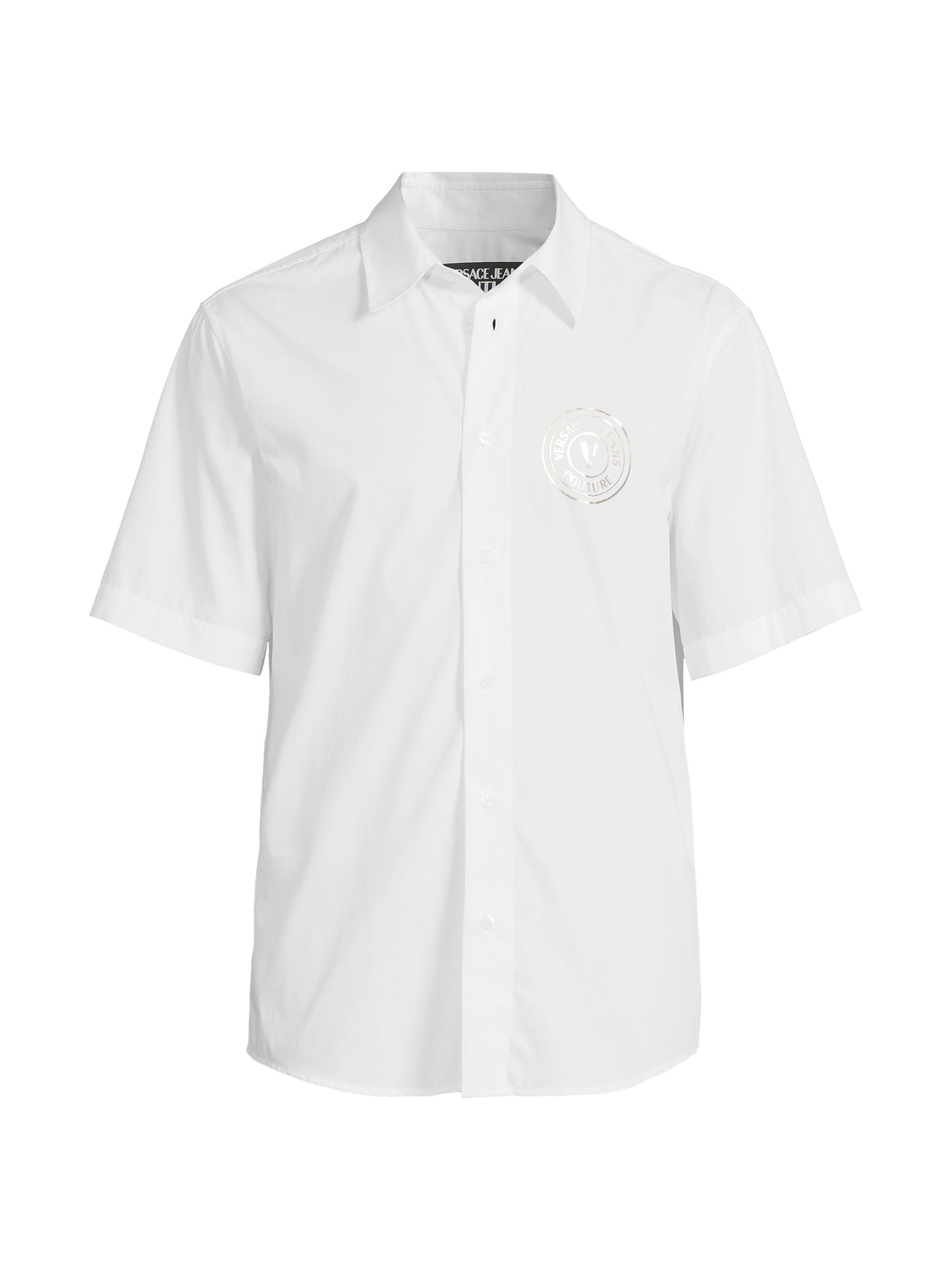 Versace Jeans Couture Men's Logo Button-Front Shirt - White