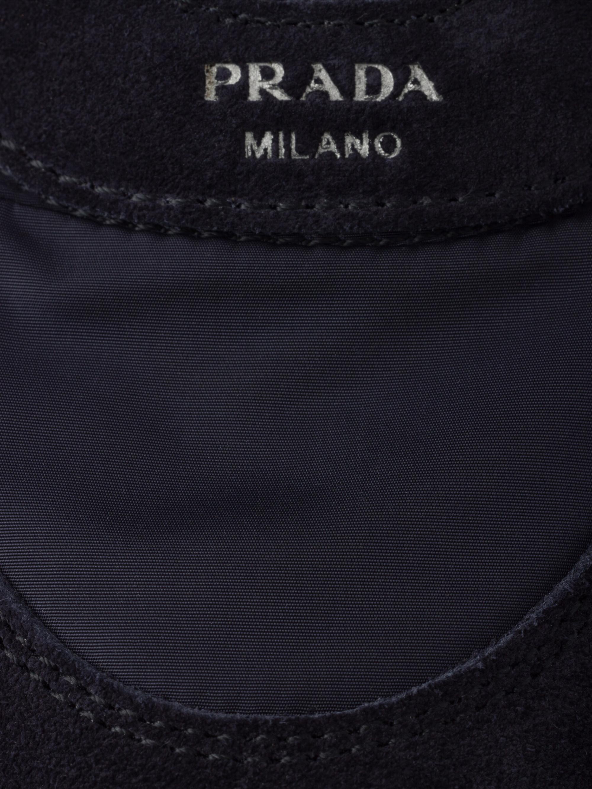 Prada Collapse Re-Nylon and Suede Mules | Saks Fifth Avenue