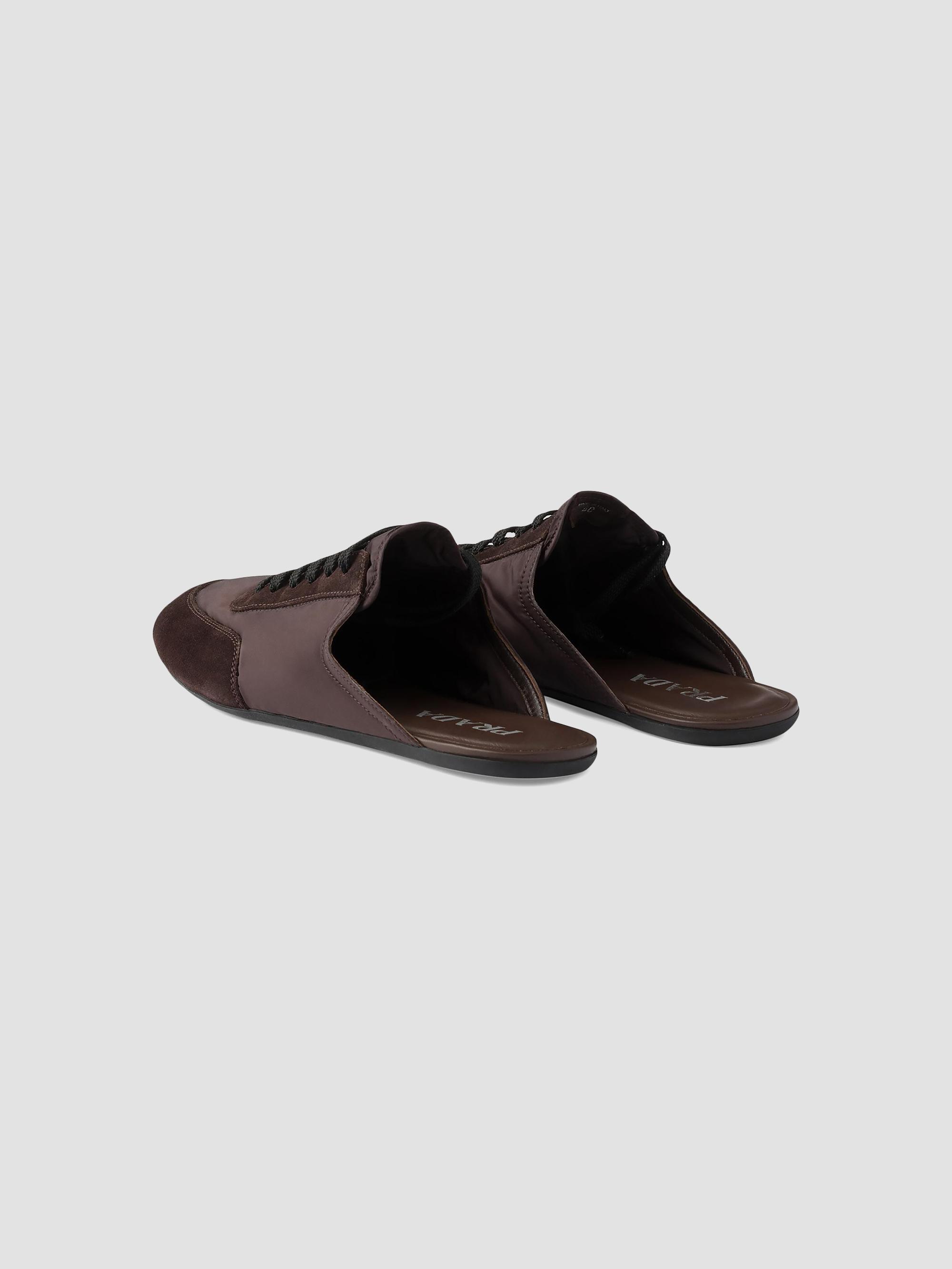 Prada Collapse Re-Nylon and Suede Mules | Saks Fifth Avenue