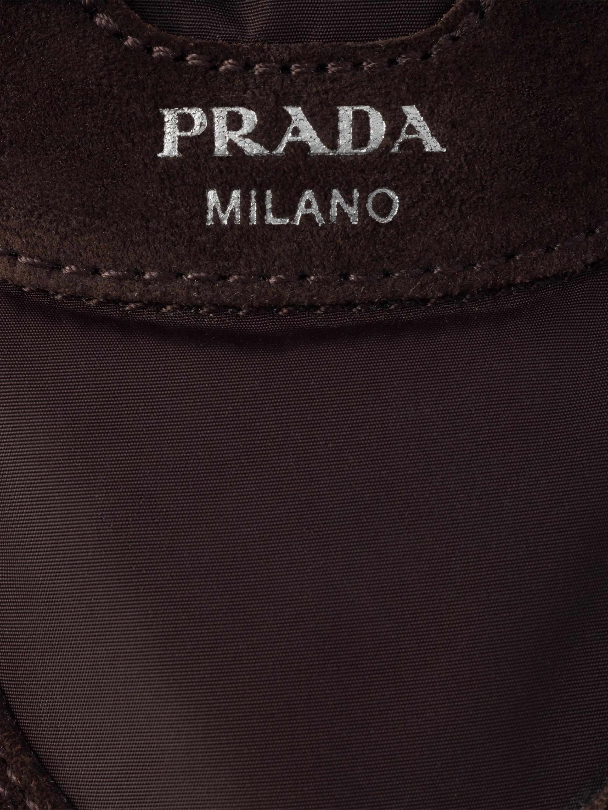 Prada Collapse Re-Nylon and Suede Mules | Saks Fifth Avenue