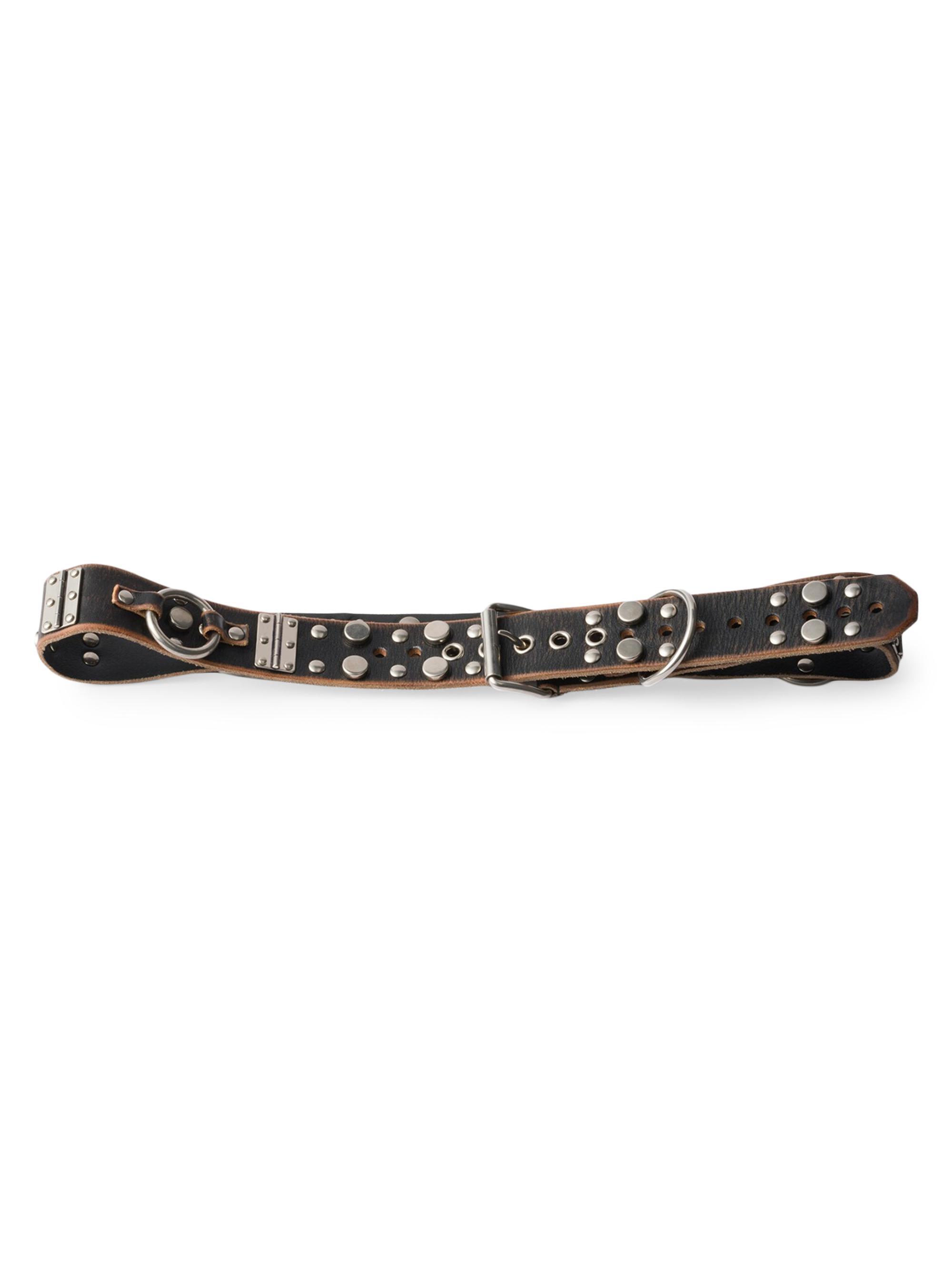 Prada Women's Studded Leather Belt - Black