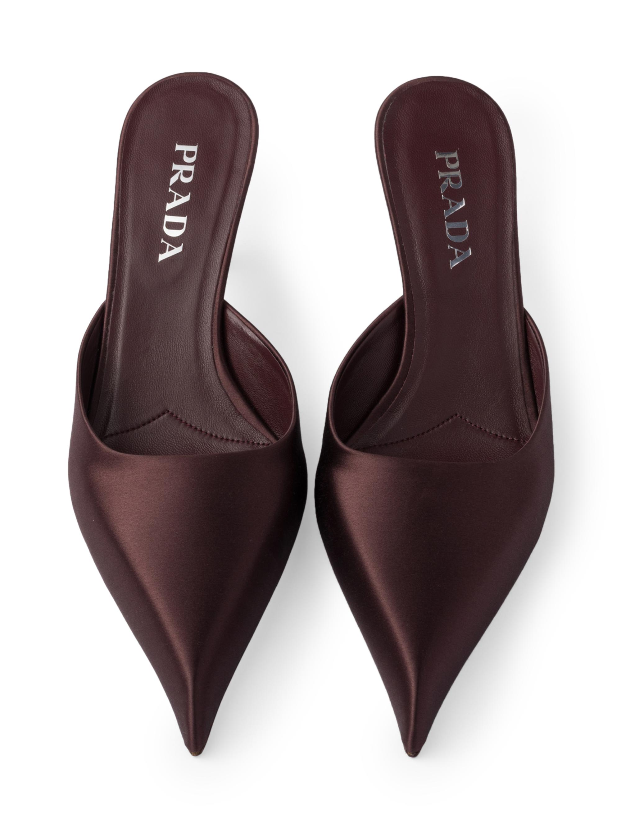 Prada Satin 55MM Mules | Saks Fifth Avenue