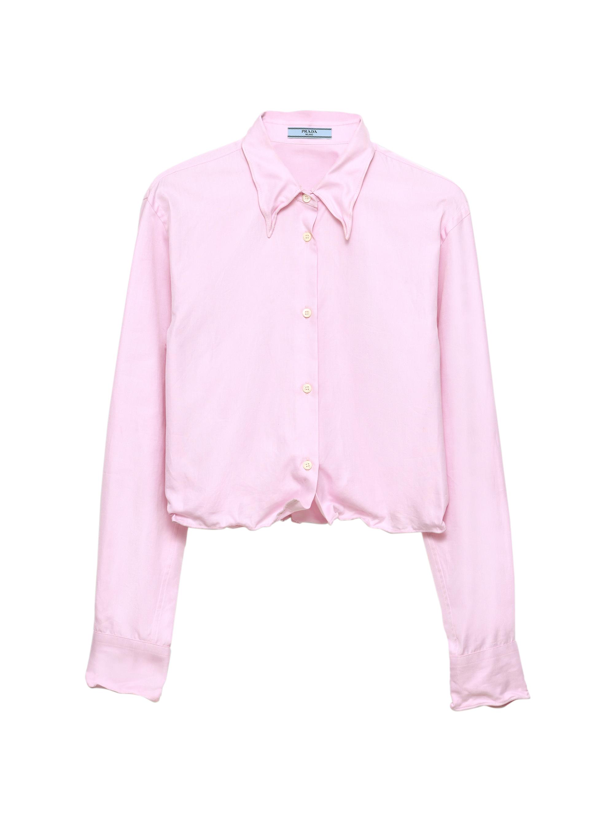 Prada Women's Oxford Cotton Shirt - Pink