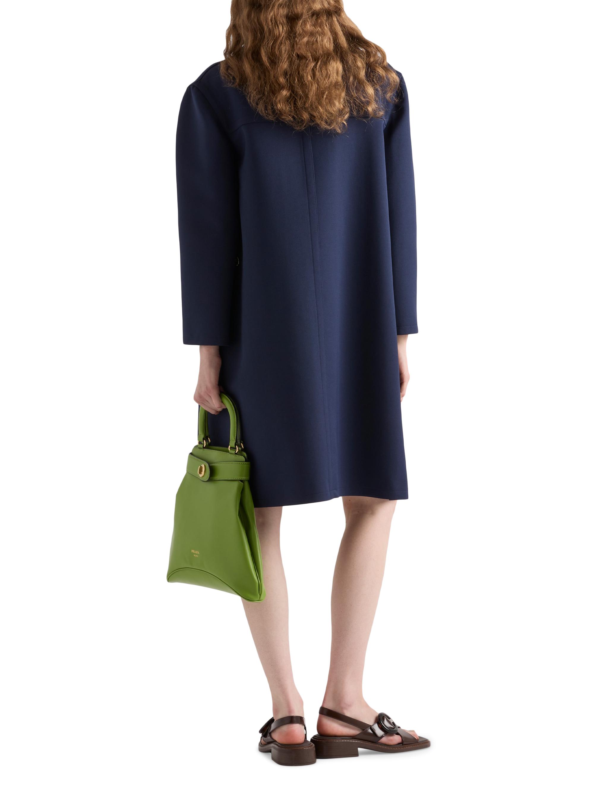 Prada Double-Breasted Technical Tricotine Coat | Saks Fifth Avenue