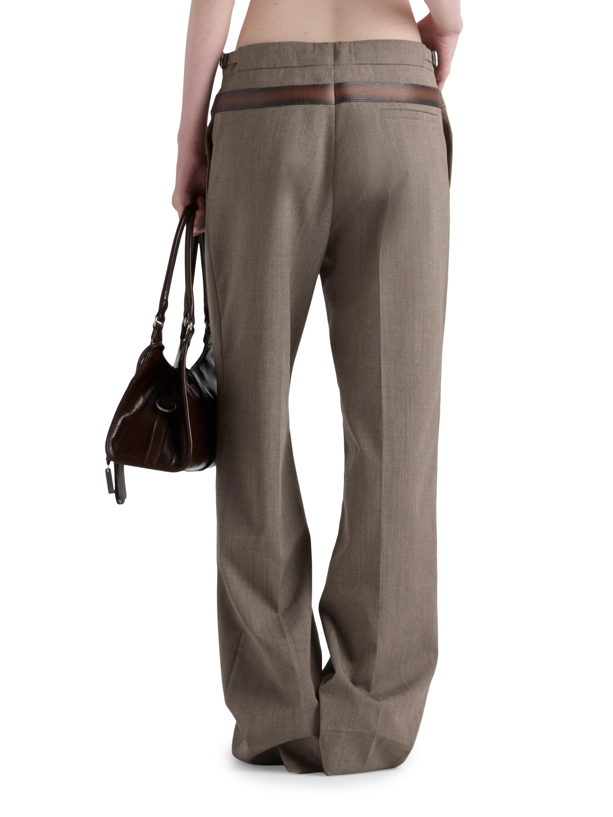 パンツ PRADA ARCHIVE VIRGIN WOOL FLARE SLACKS パンツ PRADA ARCHIVE VIRGIN WOOL FLARE SLACKS Prada Pants