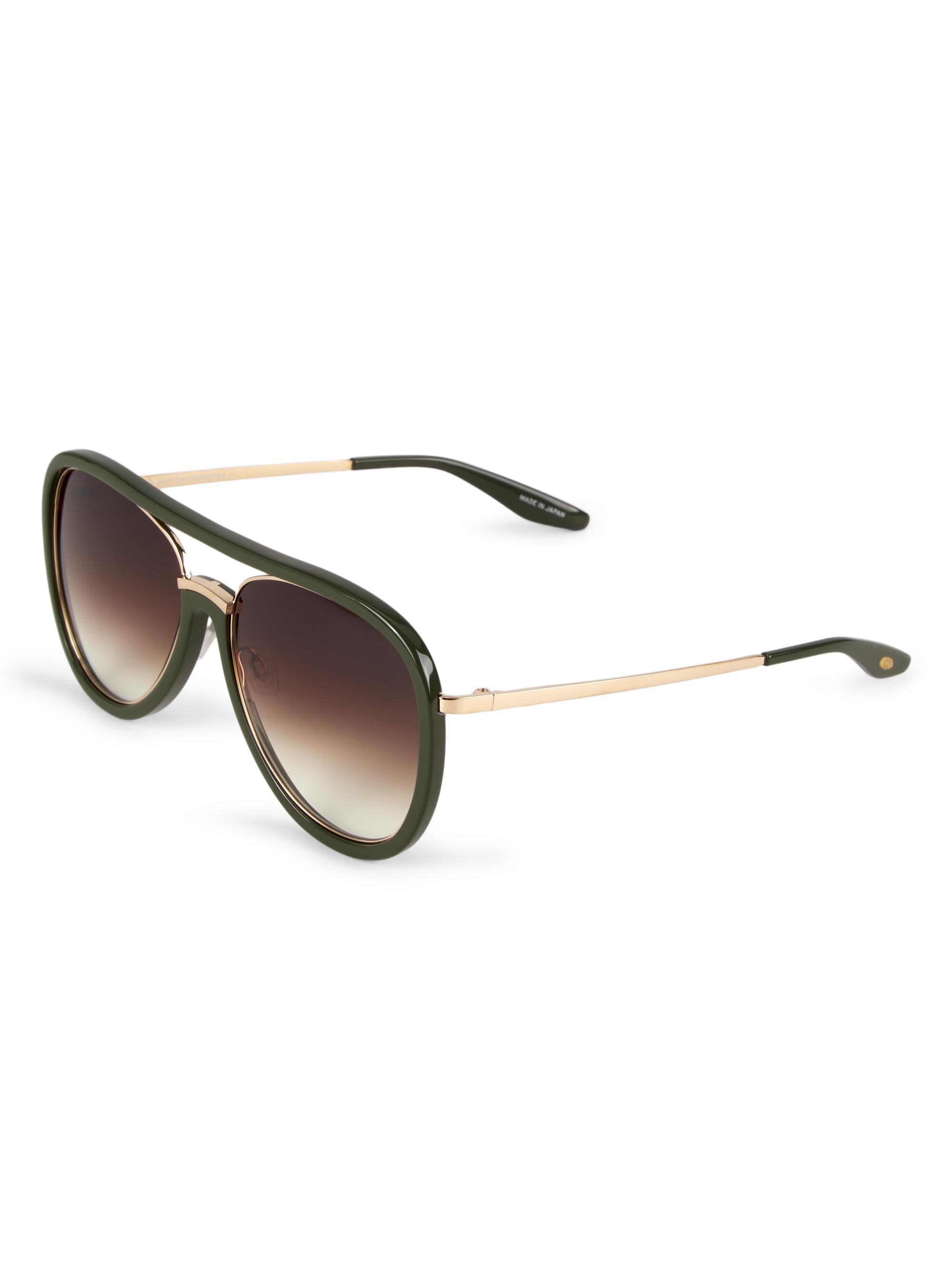 Barton Perreira Women's 59MM Fossett Aviator Sunglasses - Gold Alpine
