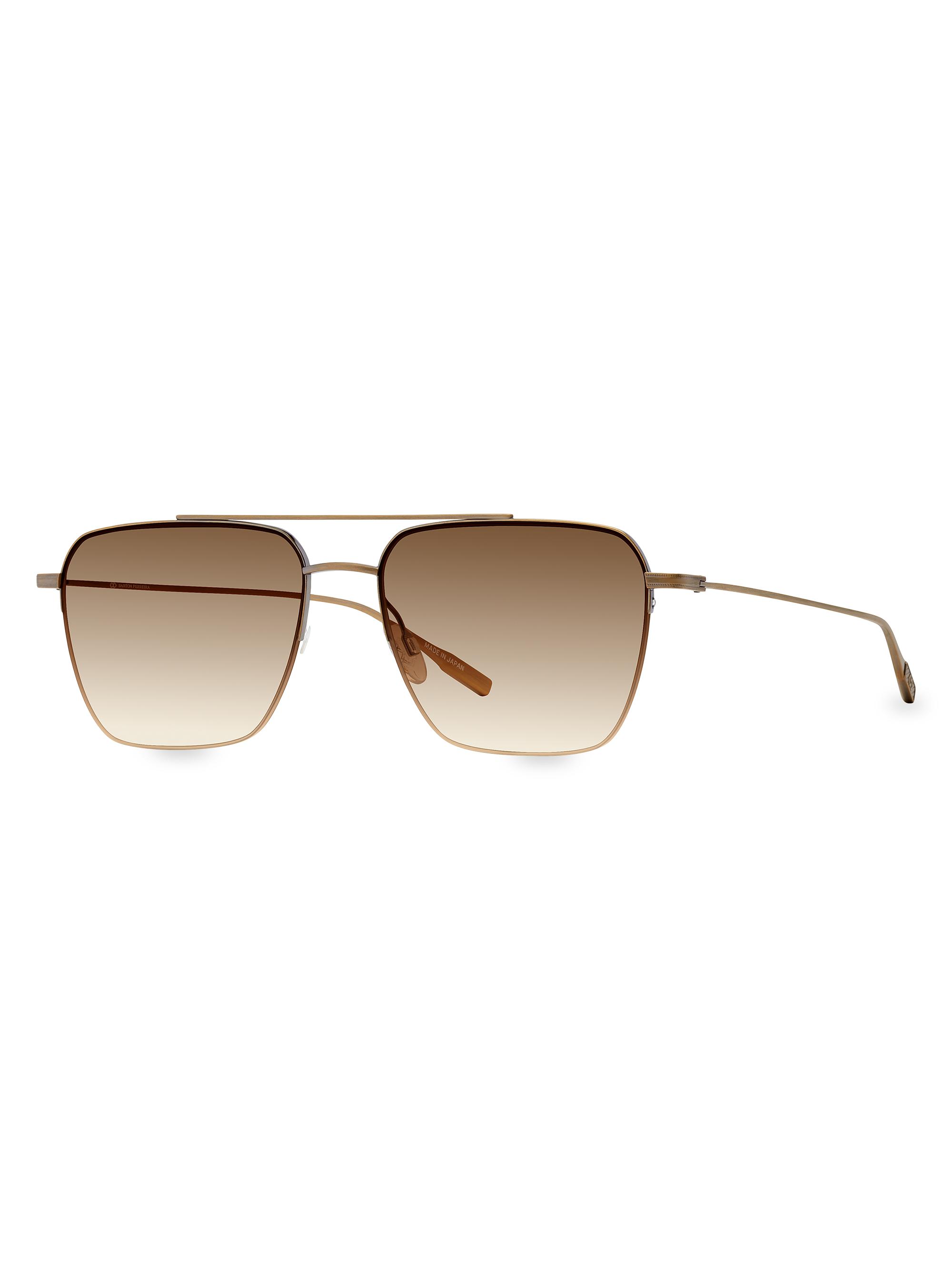 Barton Perreira Women's 55MM Aviator Gradient Sunglasses - Gold Brown Gradient