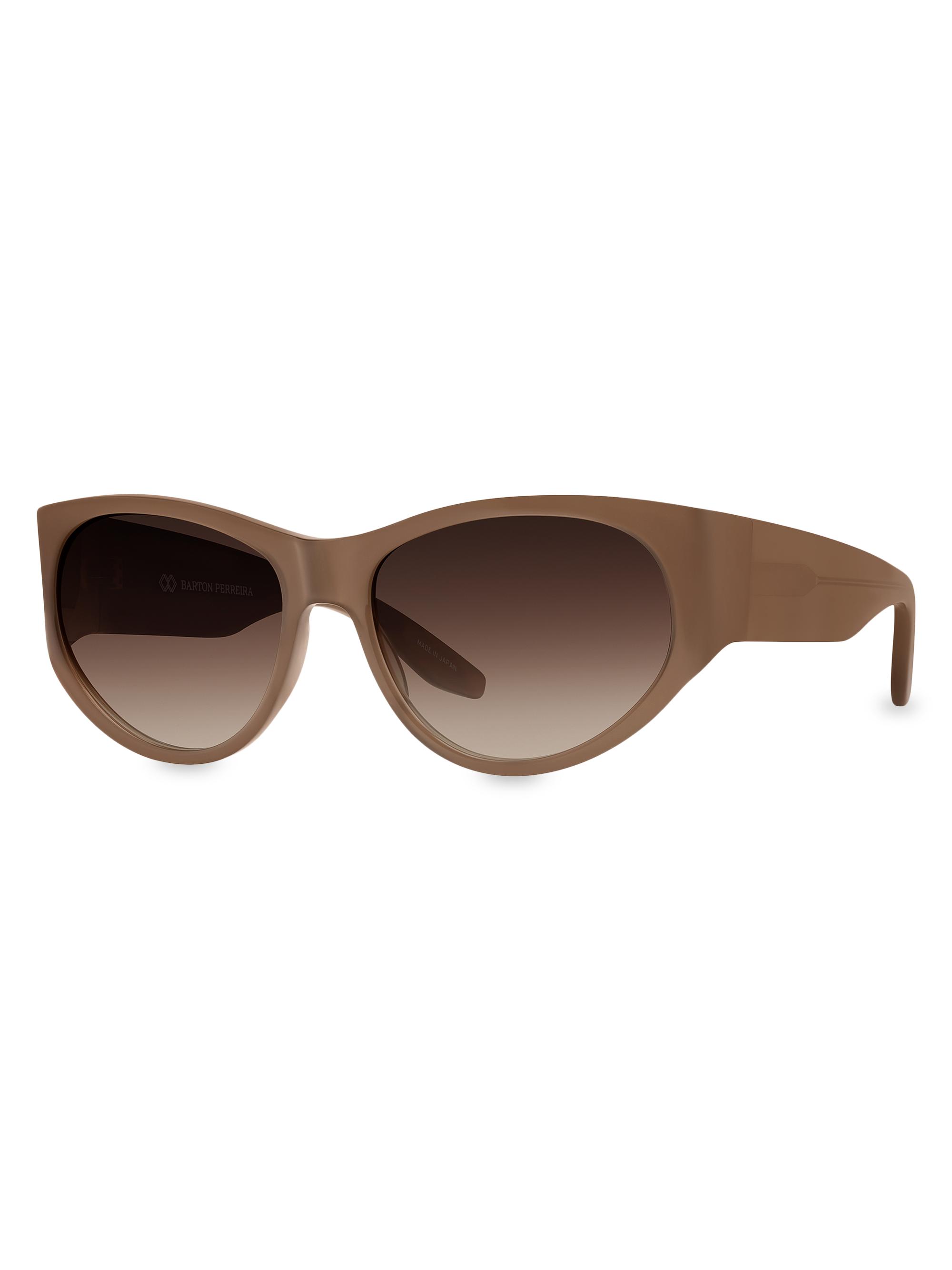 Barton Perreira Women's Cruz 59MM Oval Sunglasses - Mocha Brown