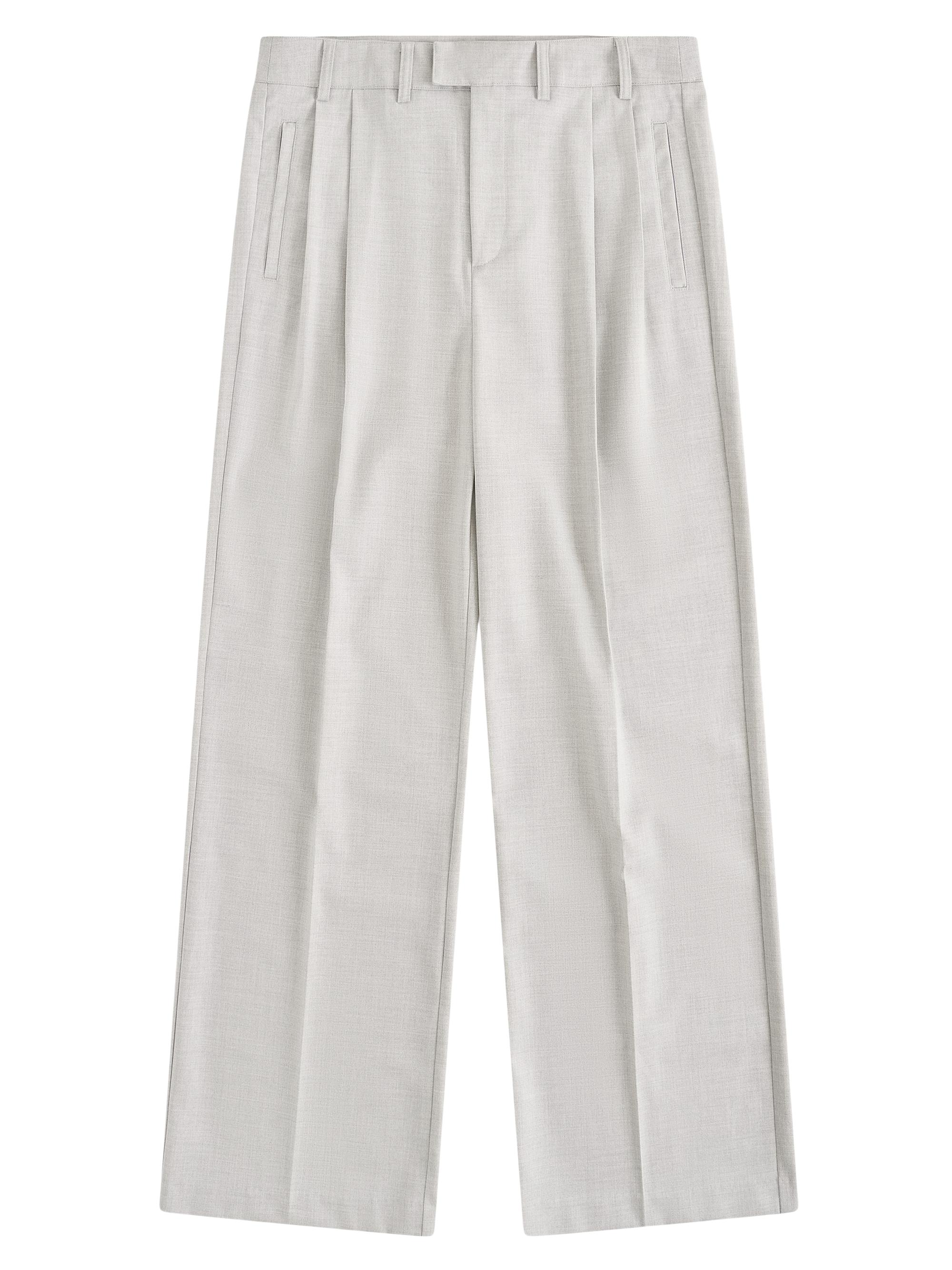 Krost Men's Eco Pleated Trousers - Dark Navy