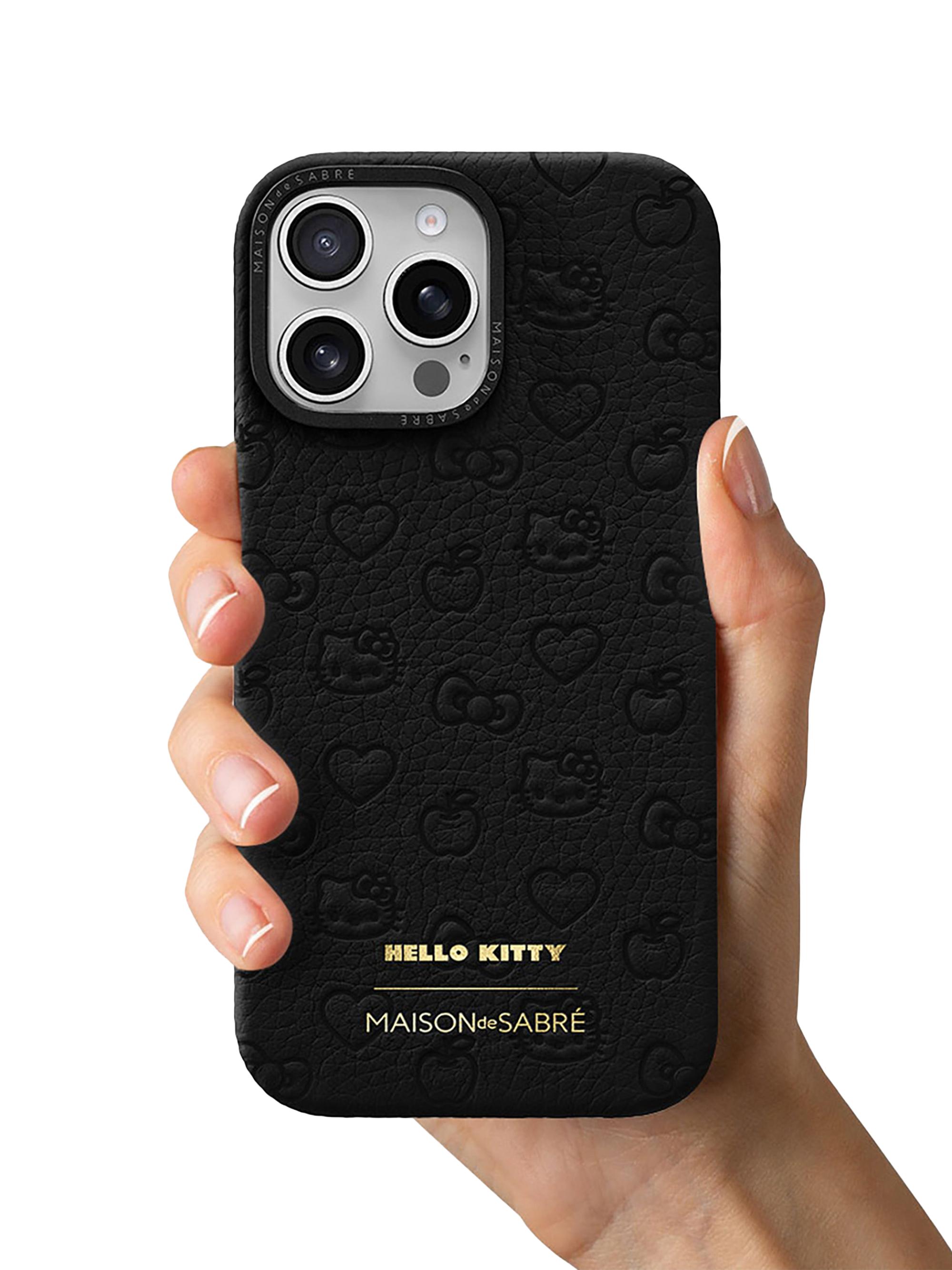 Maison de Sabre Hello Kitty Leather Phone Case (iPhone 16 Pro Max