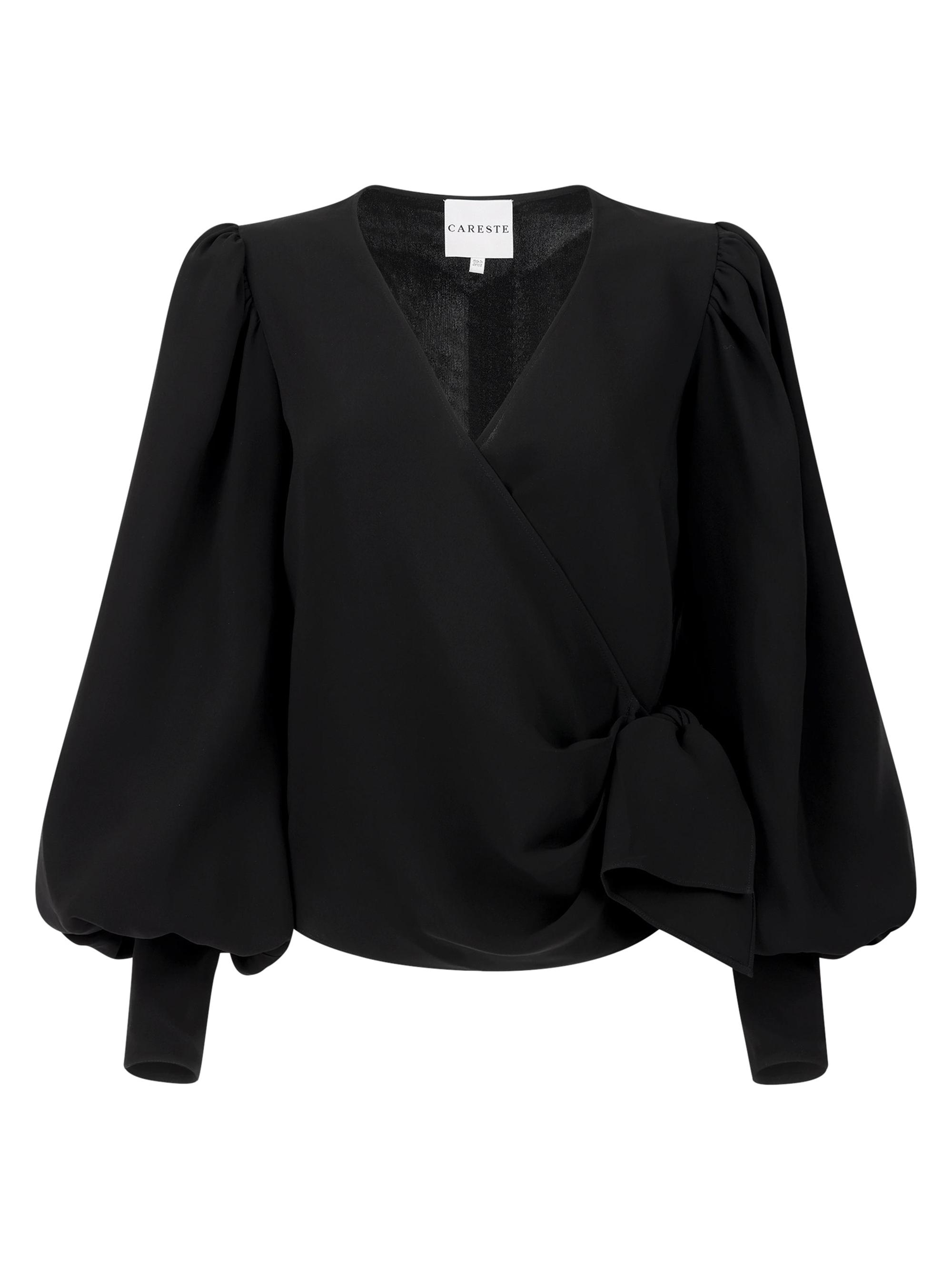 Careste Women's Annie Wrap Top - Black