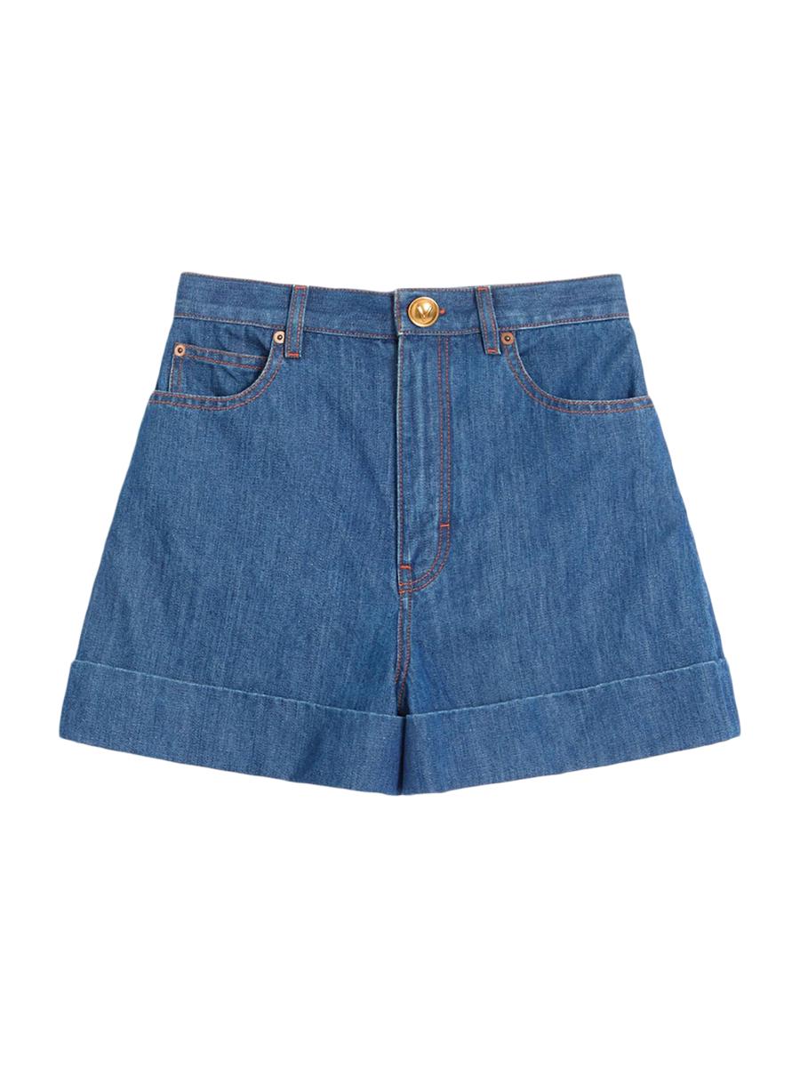 Valentino Women's Lightweight Denim Shorts In Blue