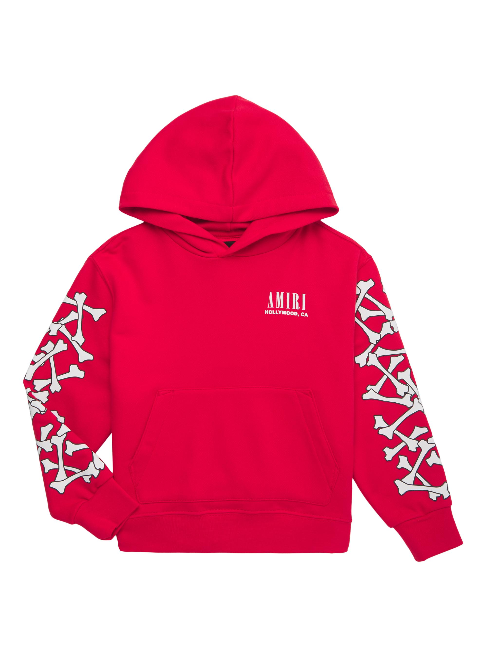 Amiri Little Kid's & Kid's Logo Bones Hoodie - Red