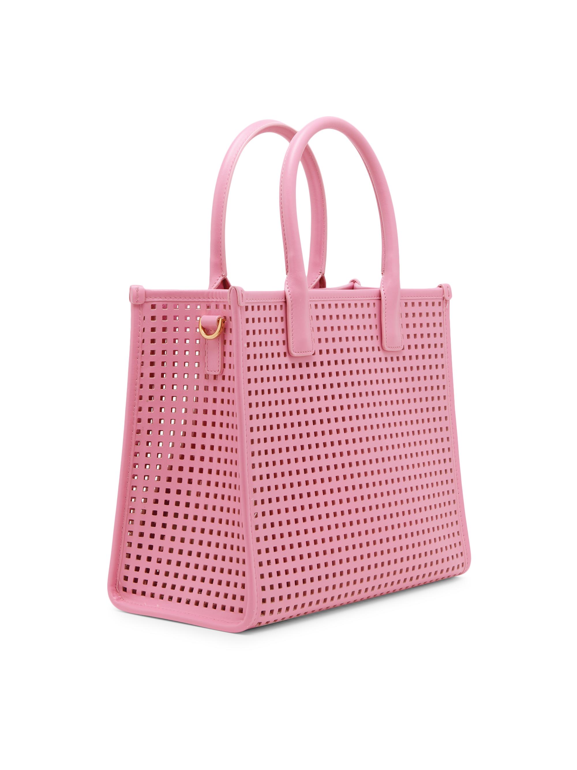 VERSACE ピンク 水玉模様 ビキニ M Versace Small Medusa Perforated Leather Tote Bag | Saks Fifth Avenue