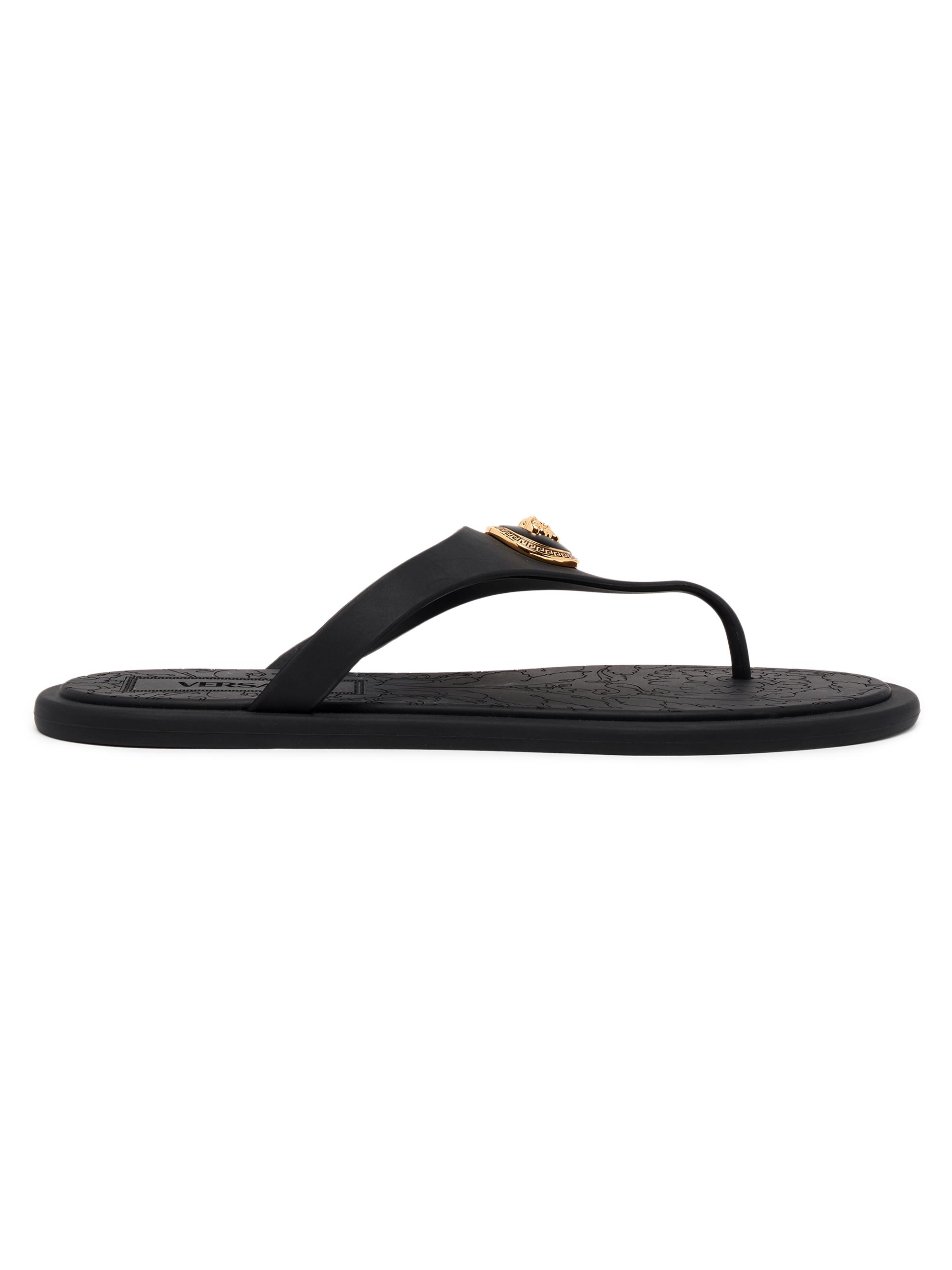 Versace Gianni Ribbon Slide Sandals | Saks Fifth Avenue
