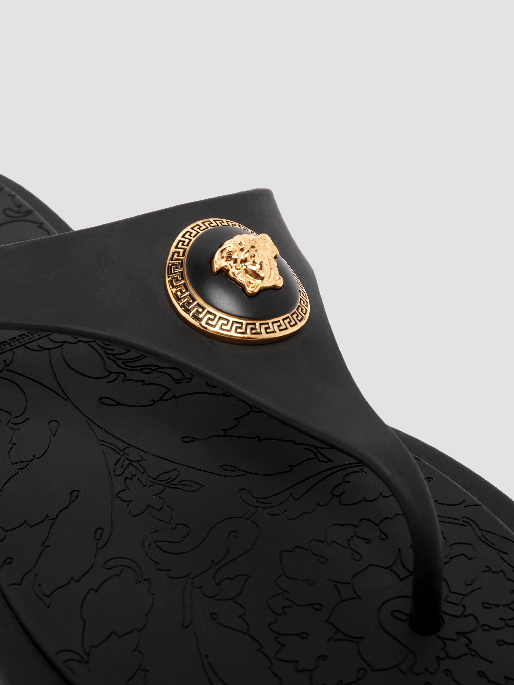 Versace Medusa Baroque Flip-Flops | Saks Fifth Avenue