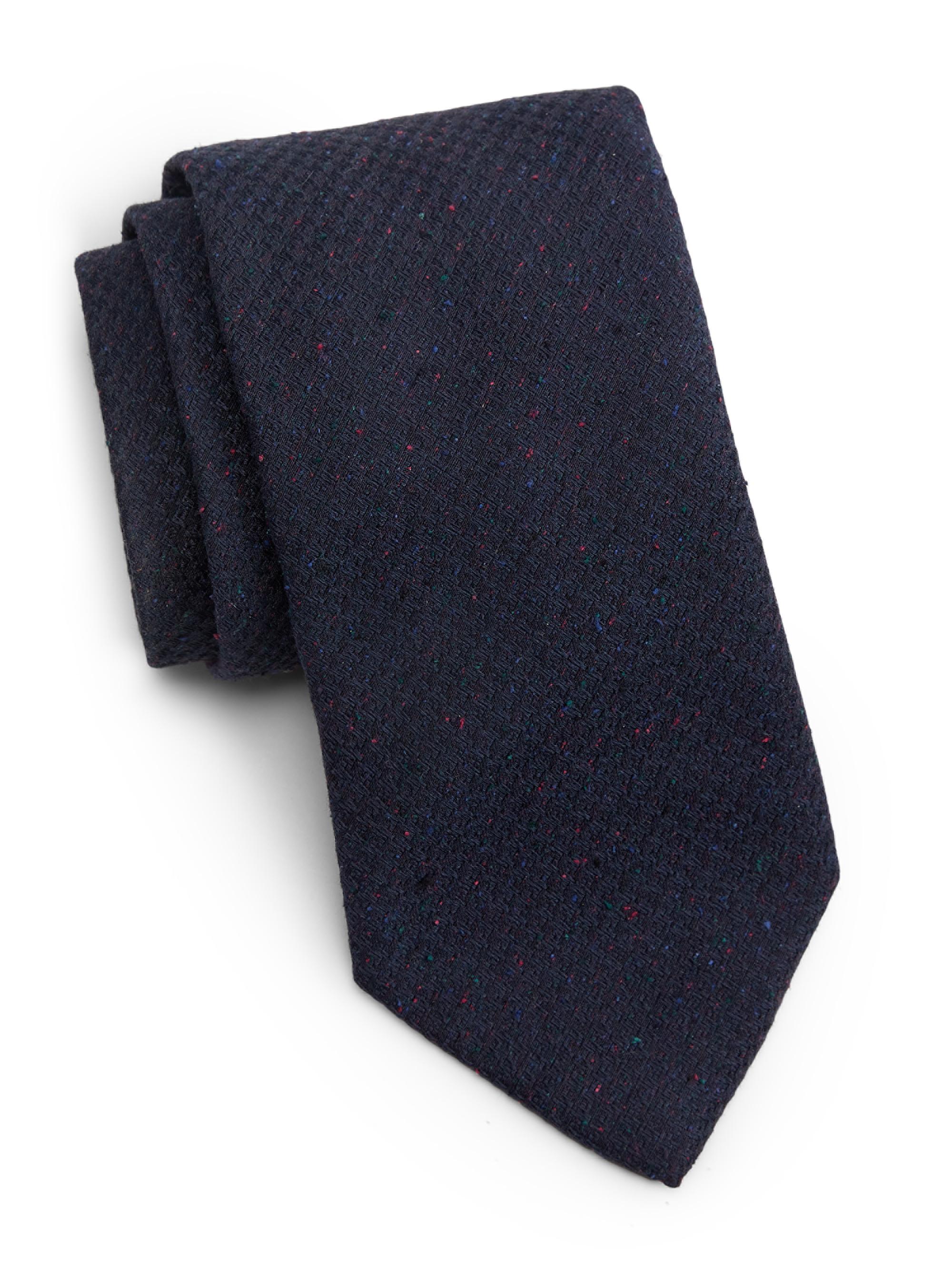 Charvet Place Vendôme ダークネイビー ネクタイ Charvet Silk Jacquard Tie | Saks Fifth Avenue