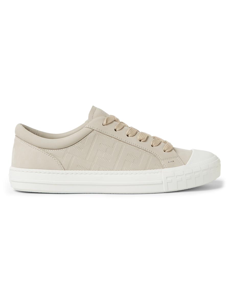 スニーカー Fendi Domino White Leather Sneaker Domino Fabric White | Fendi