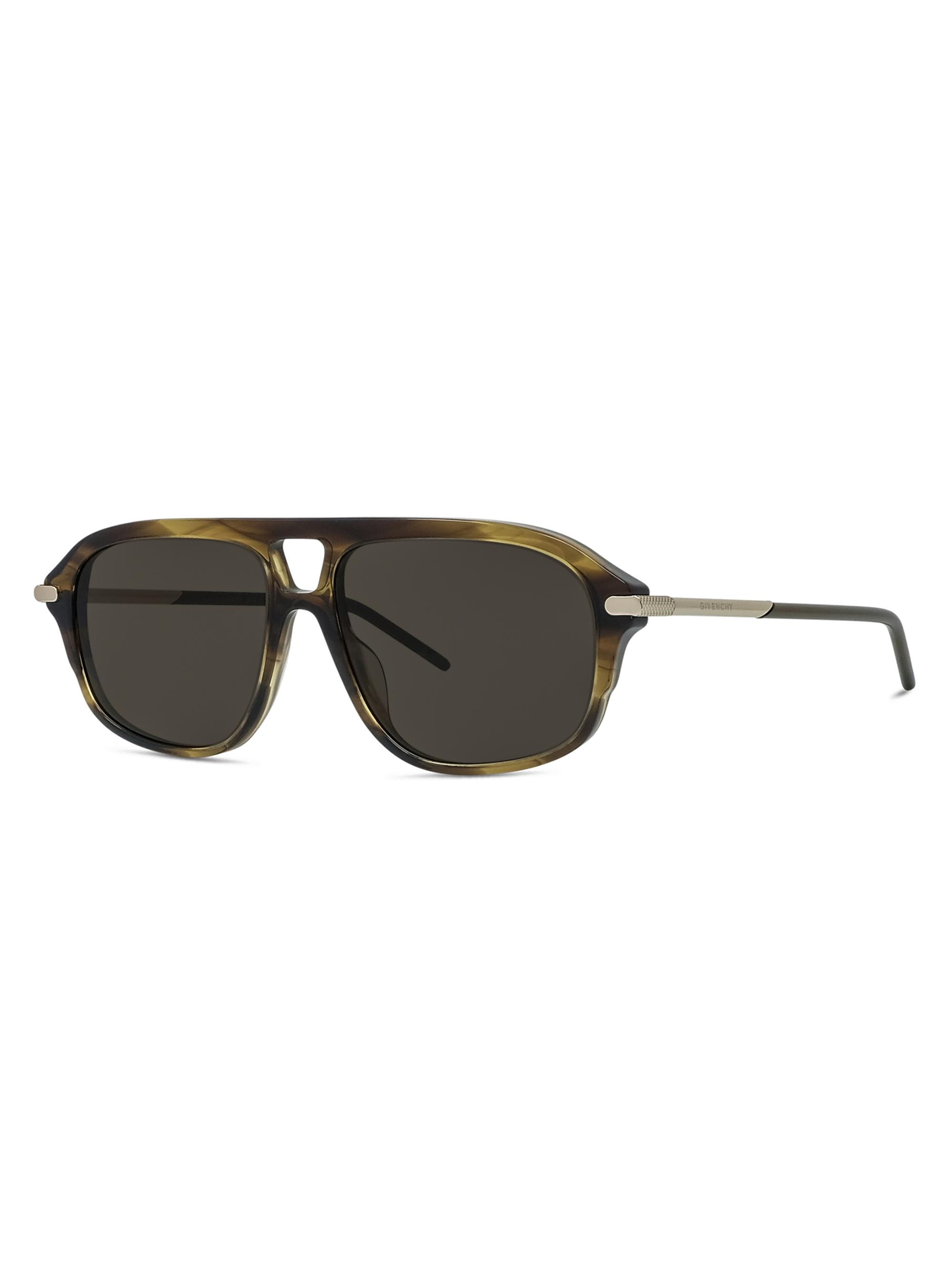 Givenchy Men's GV One 57MM Aviator Sunglasses - Havana Black