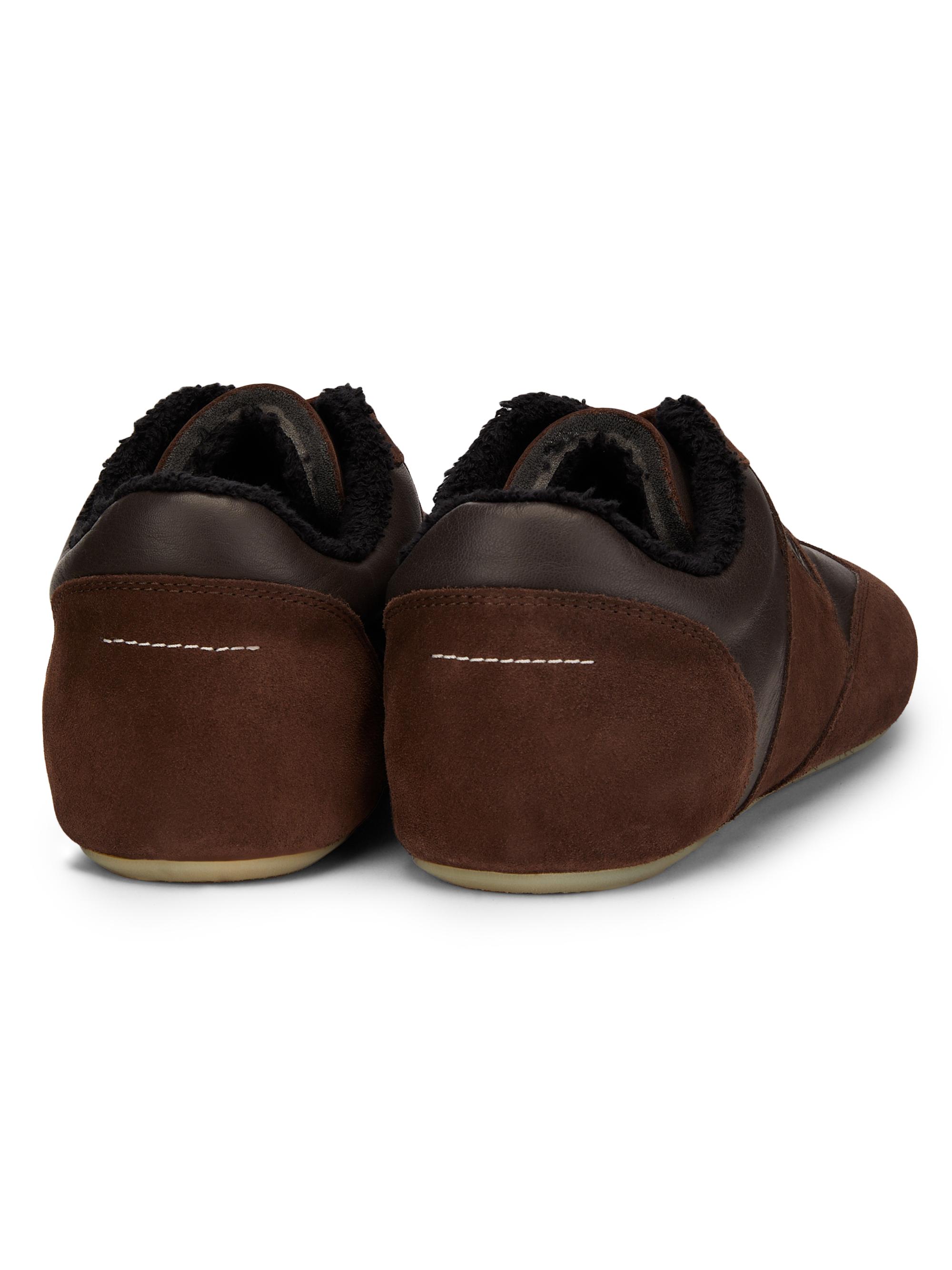 MM6 Maison Margiela Leather Low-Top Sneakers | Saks Fifth Avenue