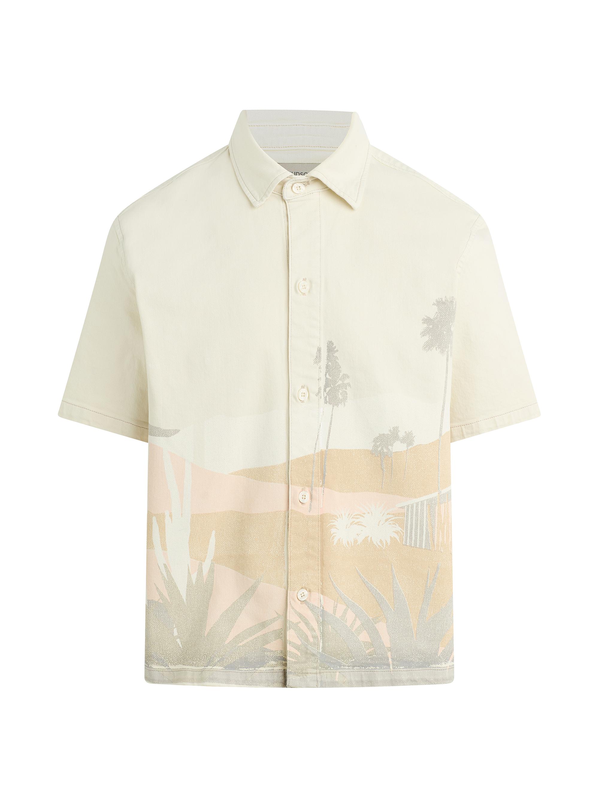 Hudson Jeans Men's Desert Graphic Short-Sleeve Shirt - Natural Desert