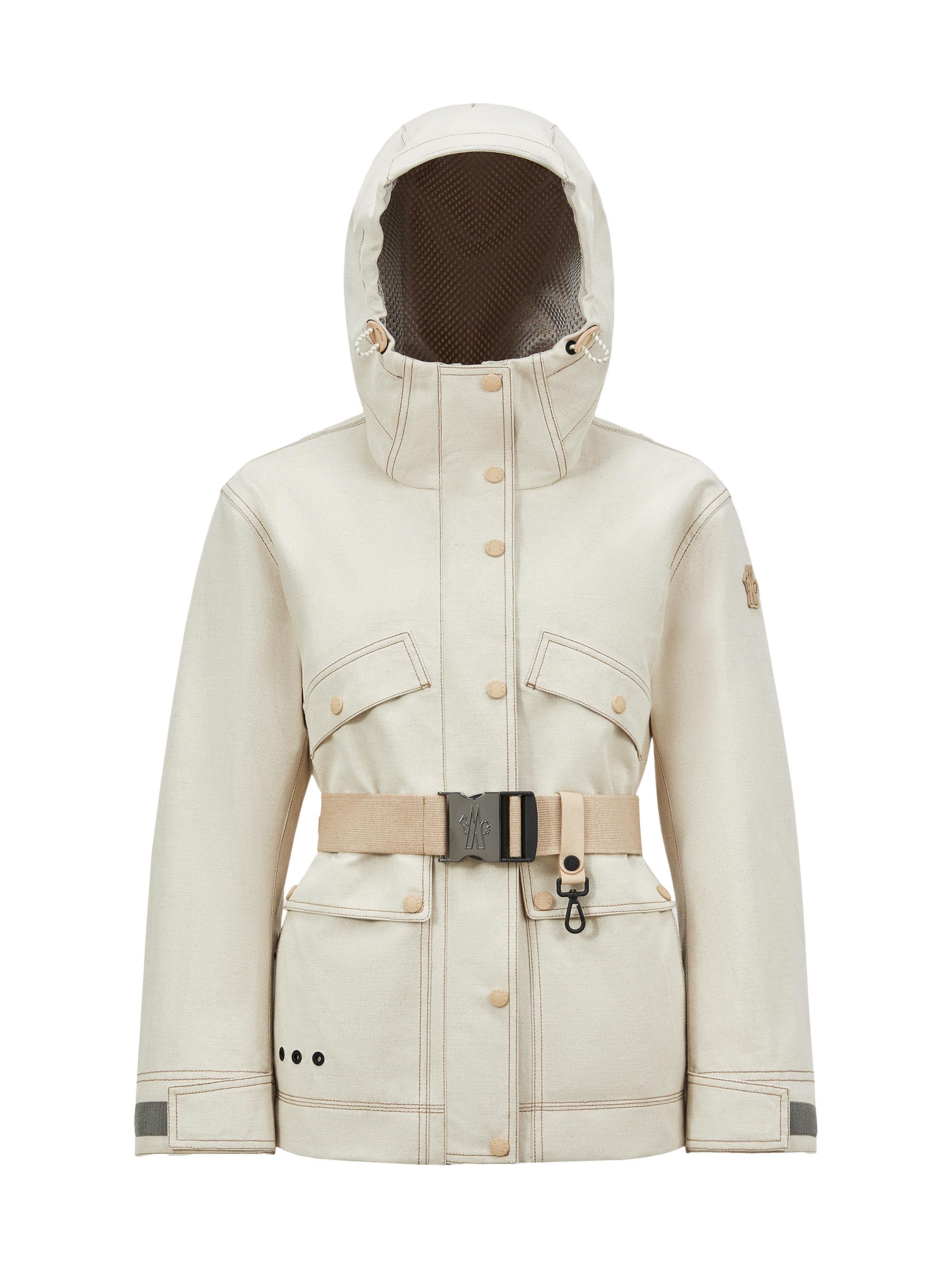 Moncler Grenoble Women's Tarkine Jacket in Cotton & Linen - Light Beige