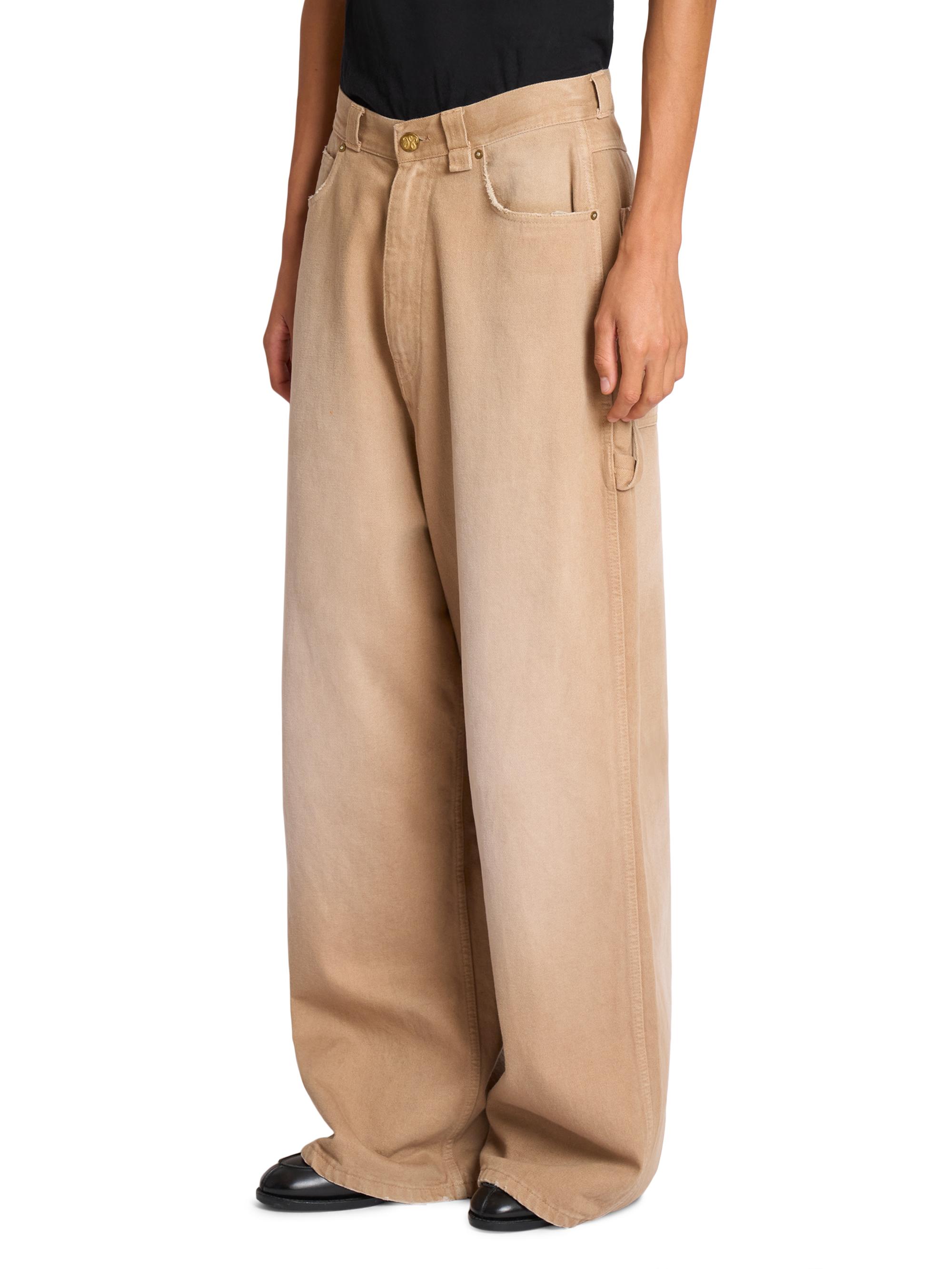 roughlow ヴェルソー high-waist wide salopette Women's White Overalls | La Salopette