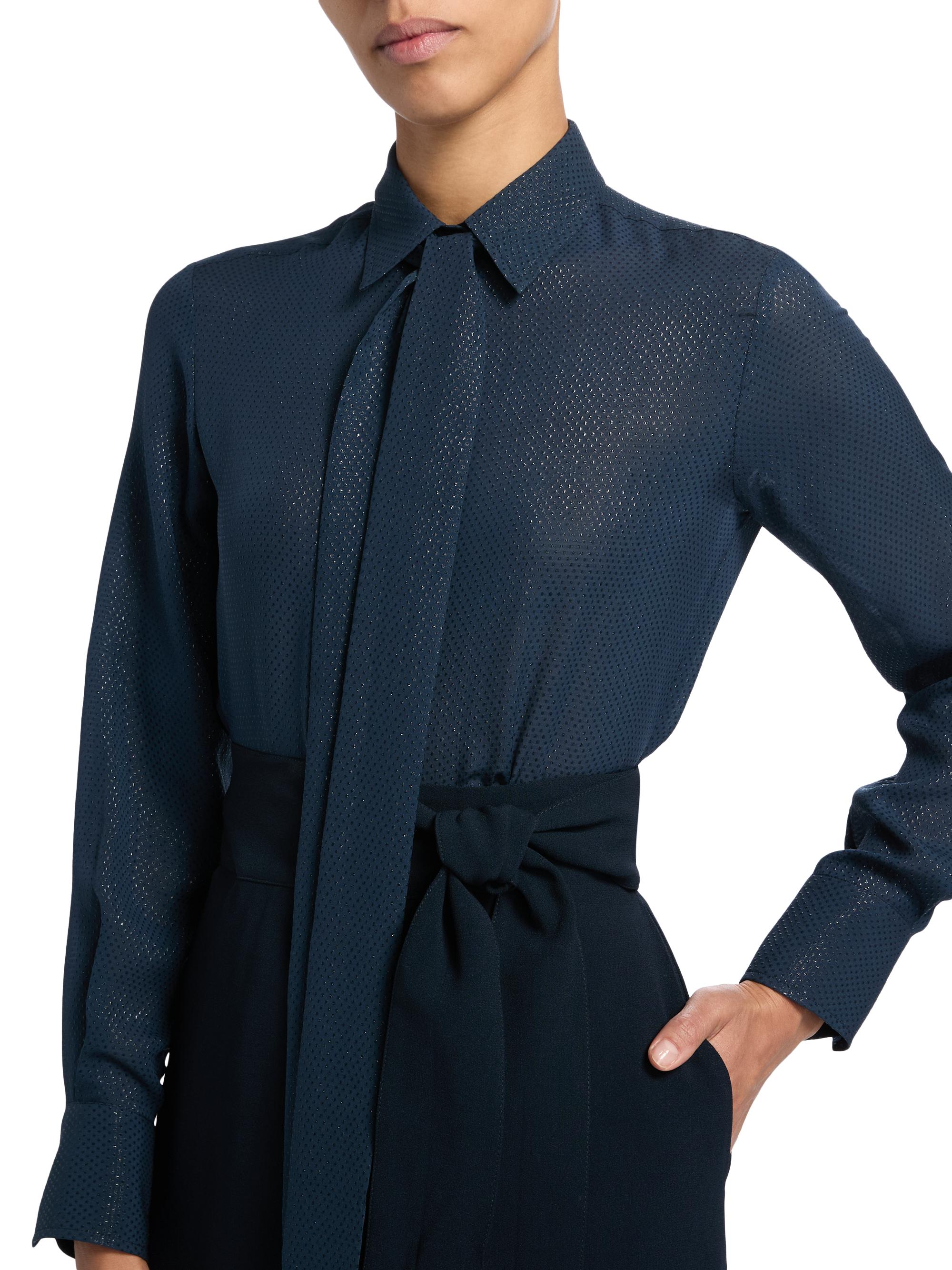 coito 　nui mond cotton silk blouse coito nui mond cotton silk blouse Cranes Over Mountain Silk