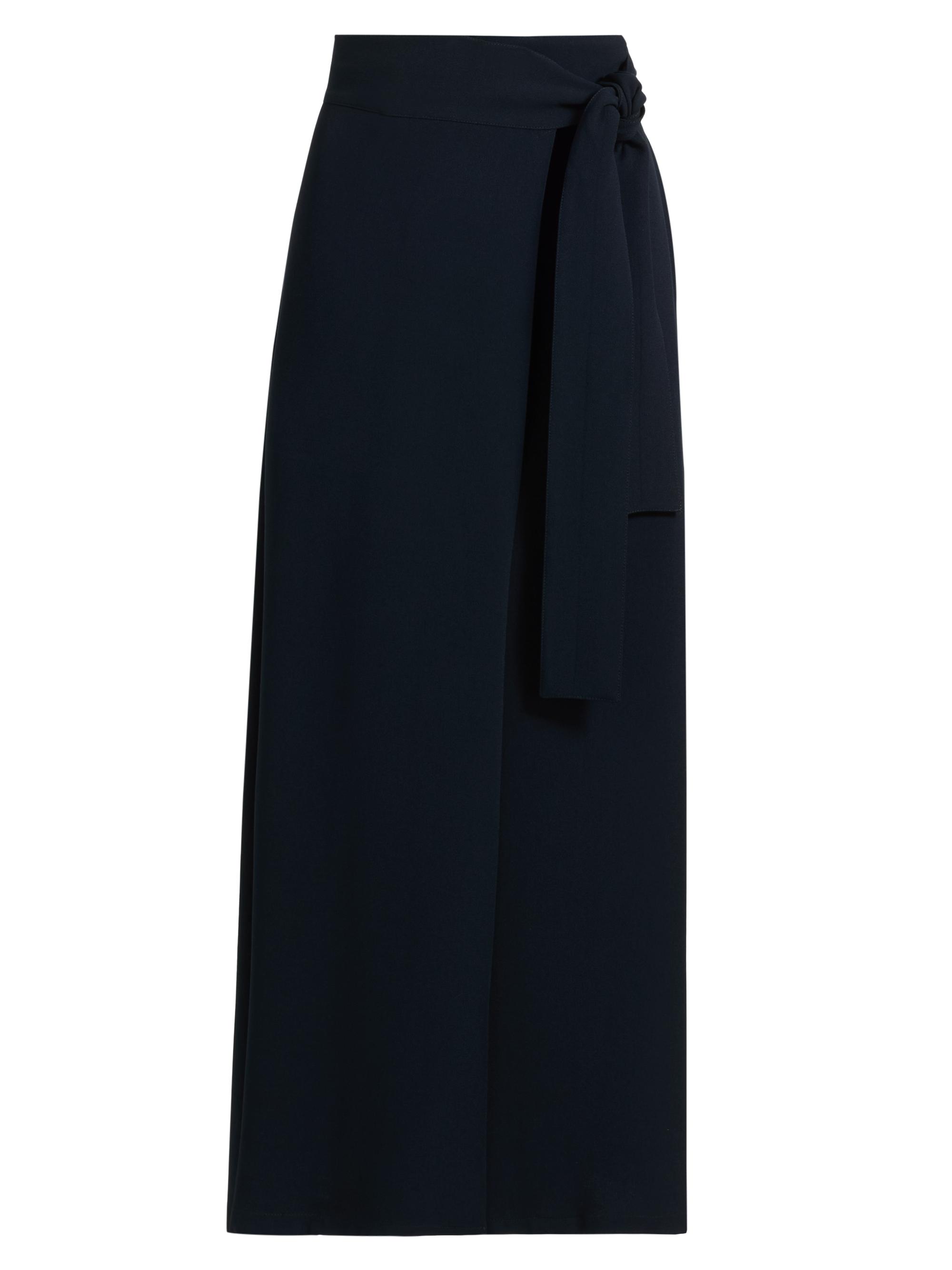 Kiton Women's Wrap A-Line Maxi Skirt - Blue
