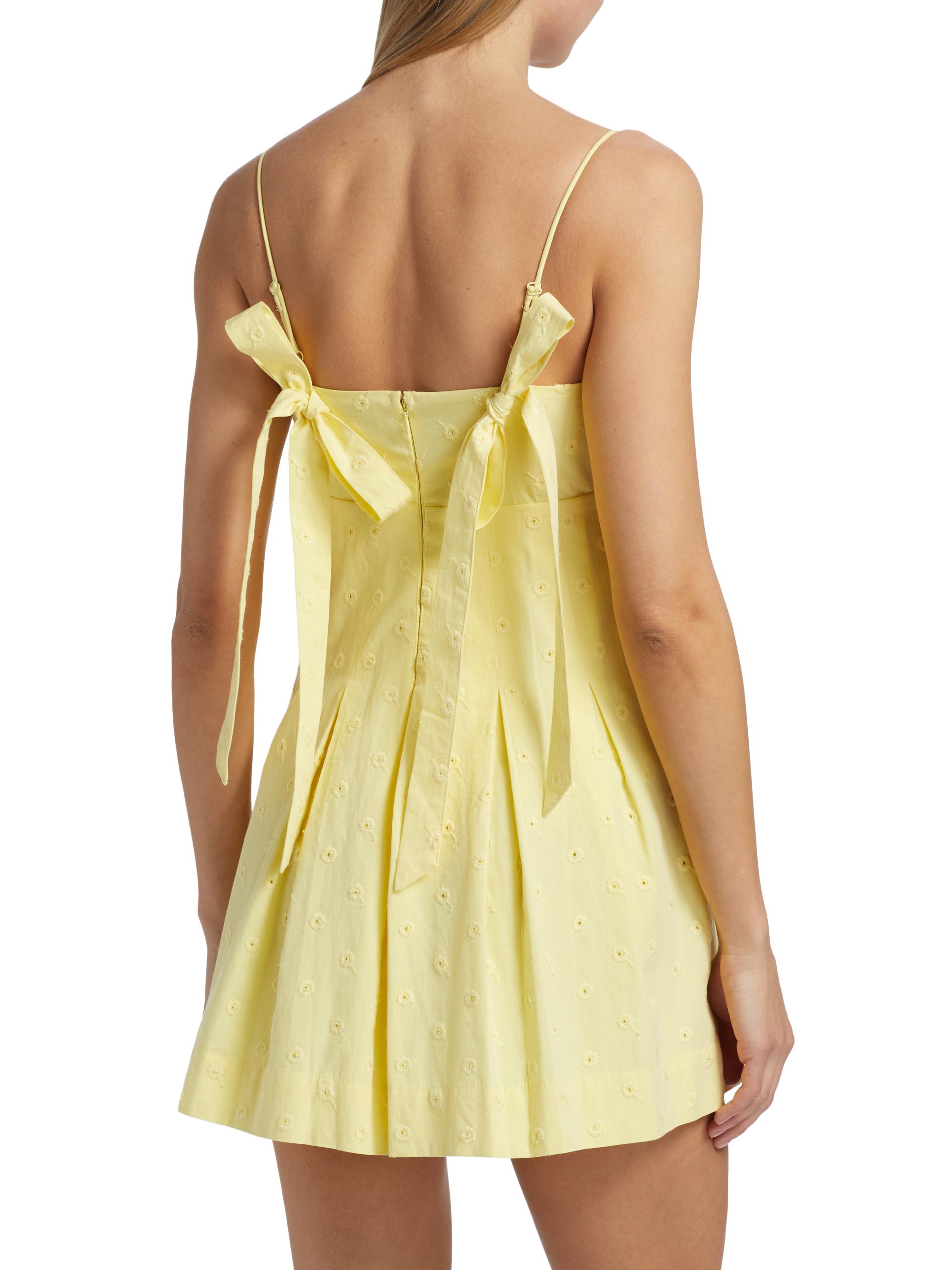 Damson Madder Iris Cotton Minidress | Saks Fifth Avenue