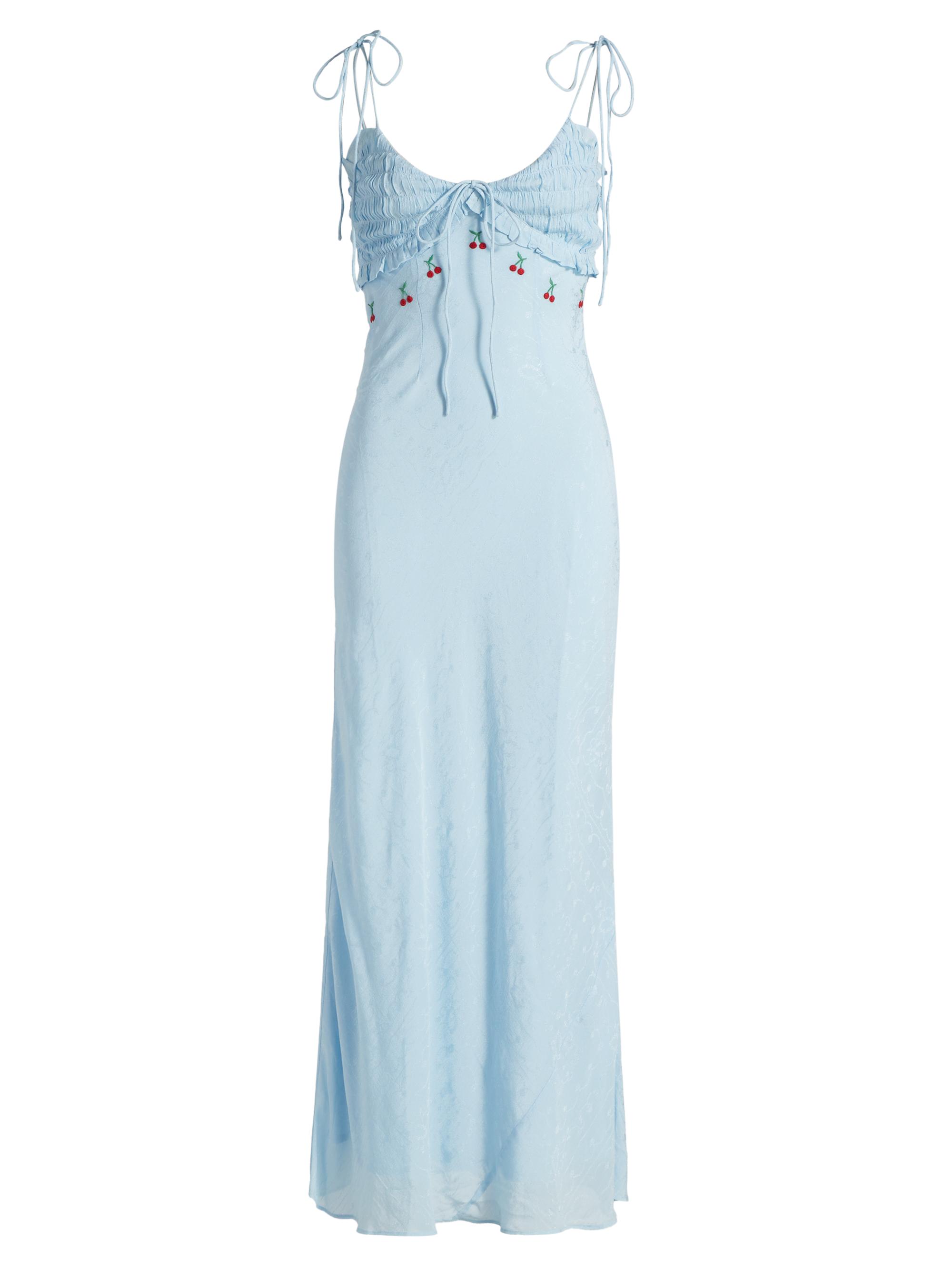 damson madder dresses Damson Madder Women's Fleur Shirred Mini Dress – Saint Bernard main image 0