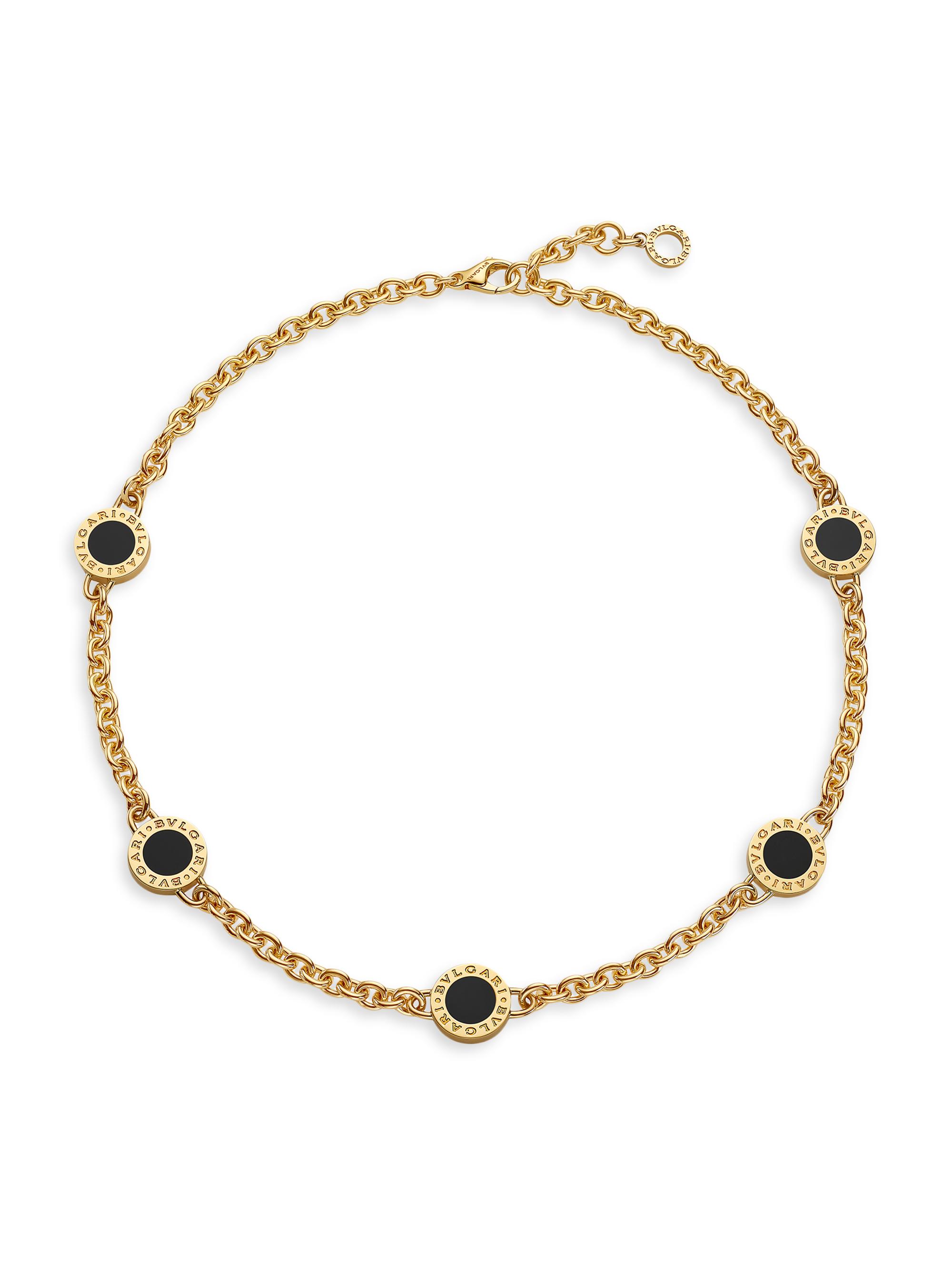 BVLGARI BVLGARI BVLGARI 18K Yellow Gold, Mother-Of-Pearl & Black