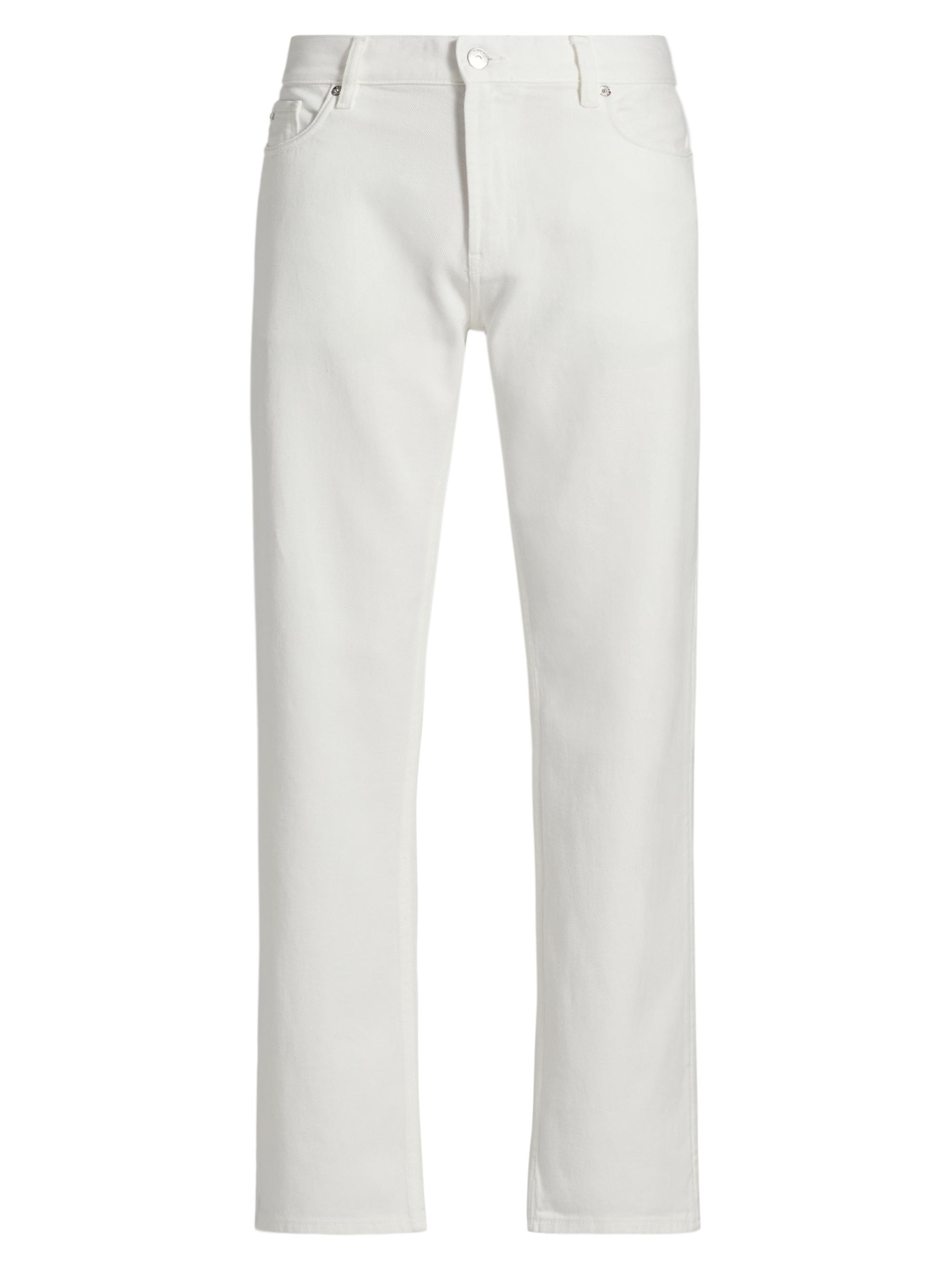 Emporio Armani Men's Five-Pocket Straight-Leg Pants - White