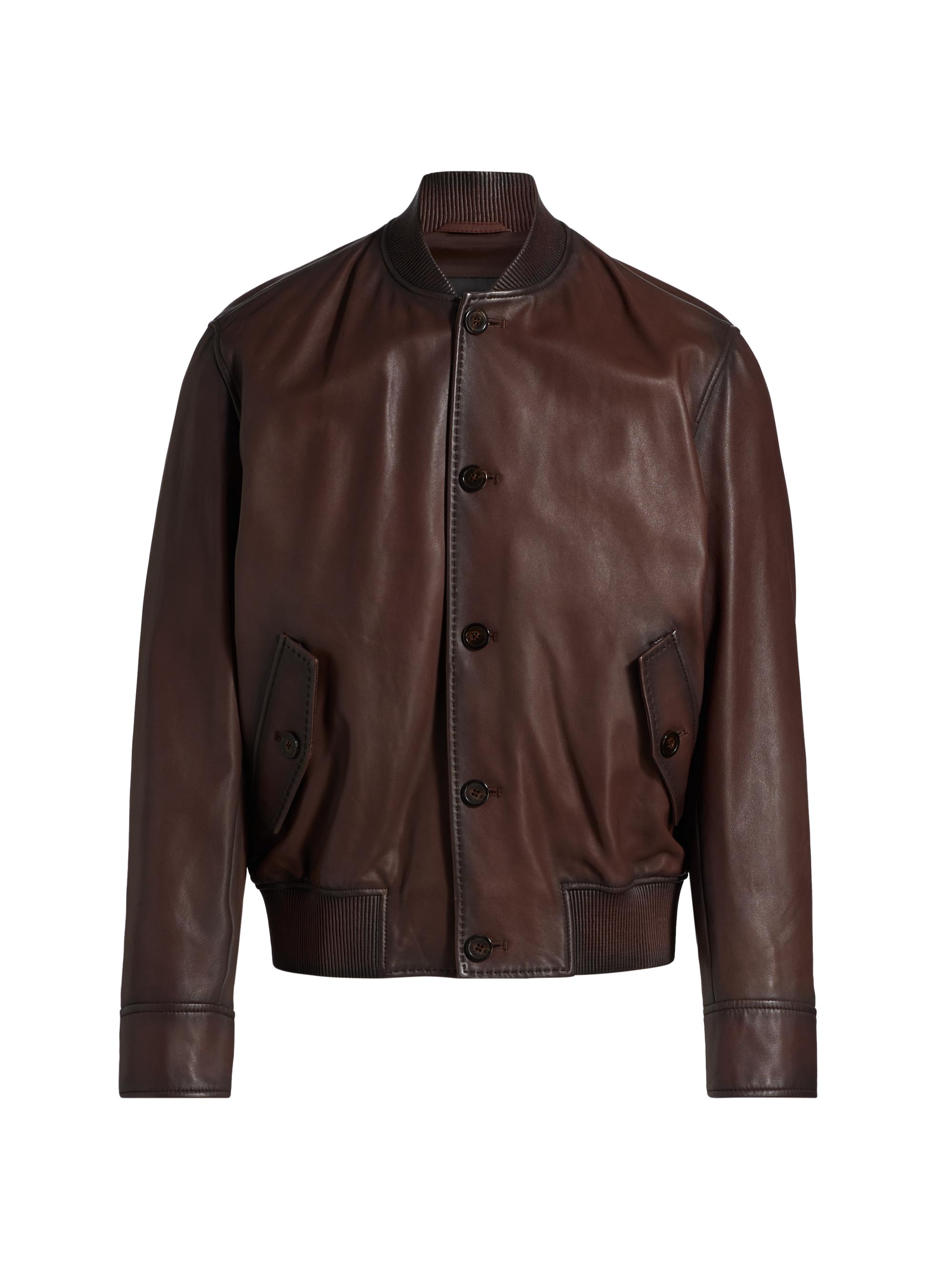 ジャケット・アウター EMPORIO ARMANI leather fur 2way jacket 0400022704702_CHESTNUT?wid=830