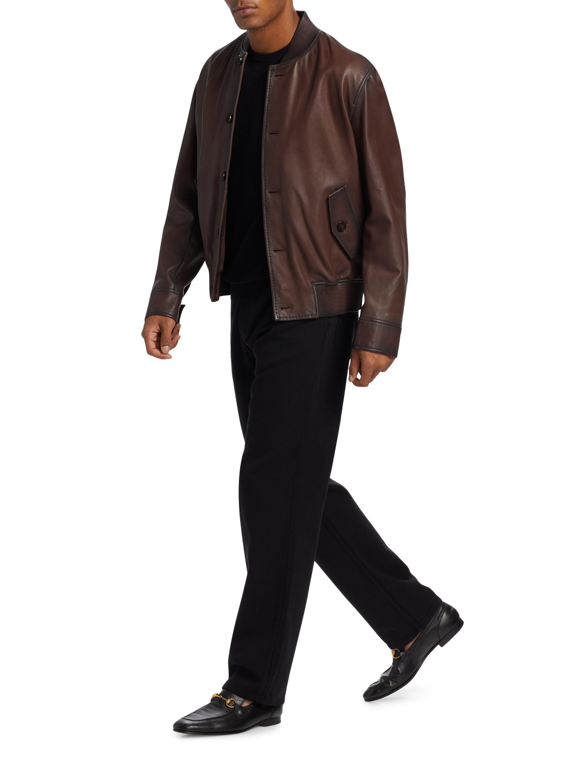 EMPORIO ARMANIブラック シェブロンステッチ ジャケット　52 Icon オフセンター グルカラージャケット ウール シェブロン