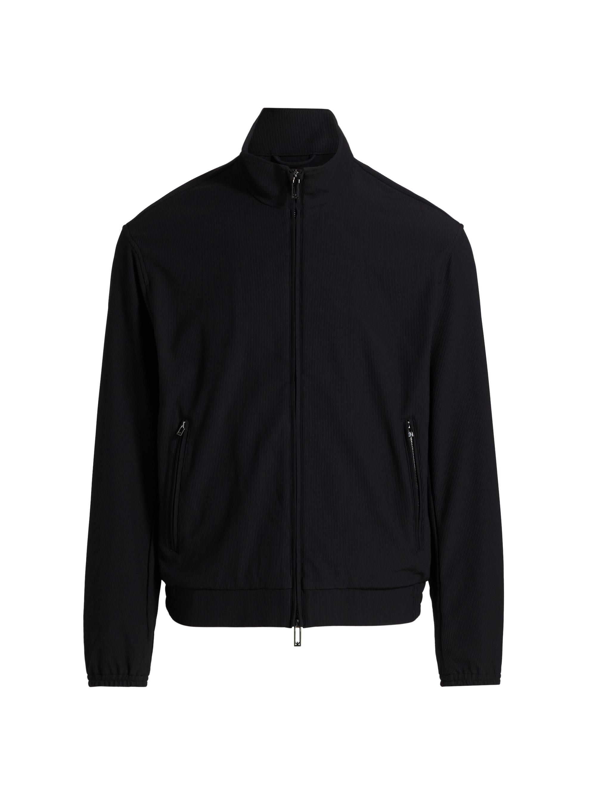 Emporio Armani Leather Button-Front Bomber Jacket | Saks Fifth Avenue