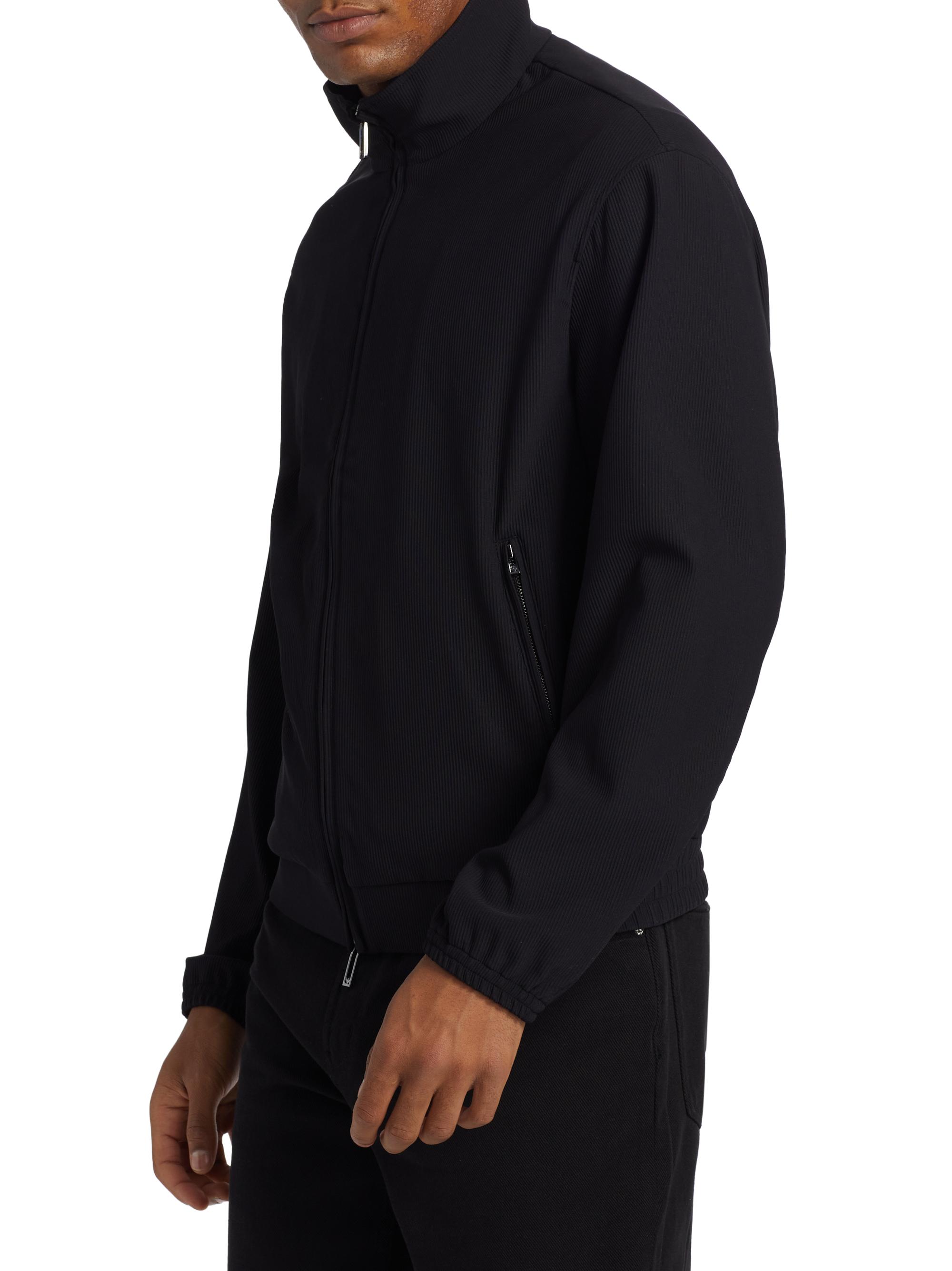 Emporio Armani Stretch Nylon Zip-Front Jacket | Saks Fifth Avenue